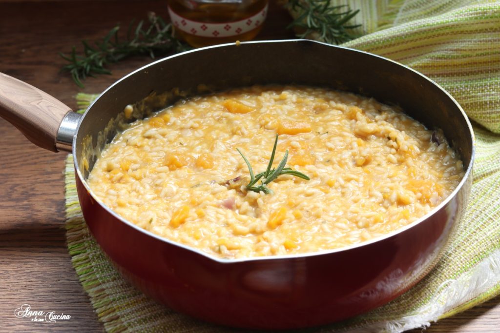 Creamy Risotto with Pumpkin and Scamorza Cheese