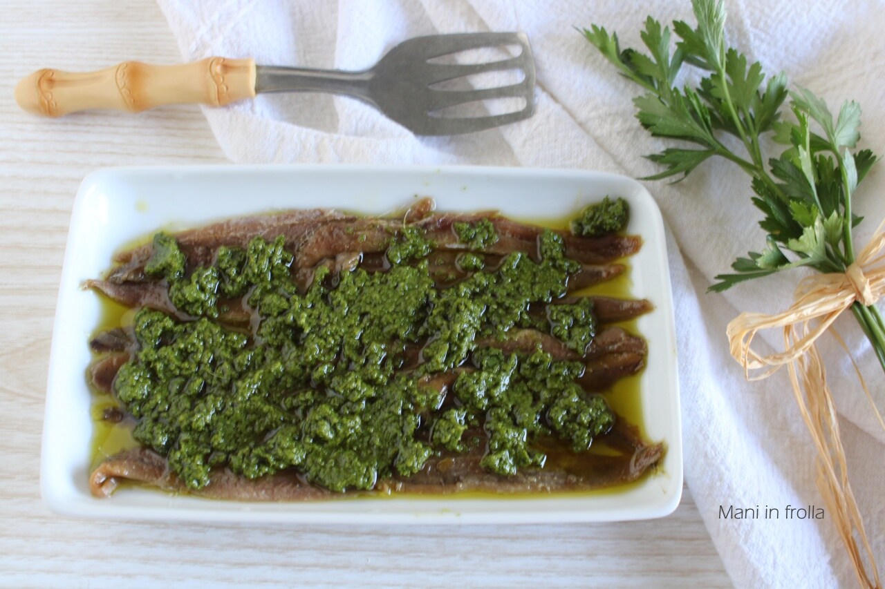 Anchovies in Green Sauce