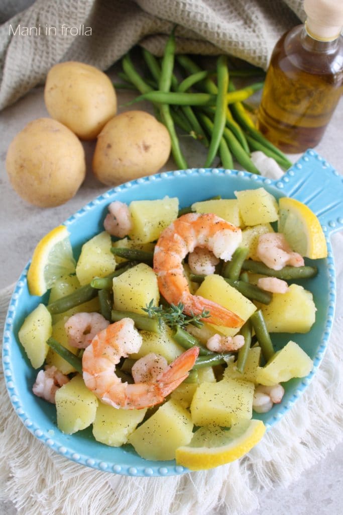 Salad with Green Beans, Potatoes, and Shrimp