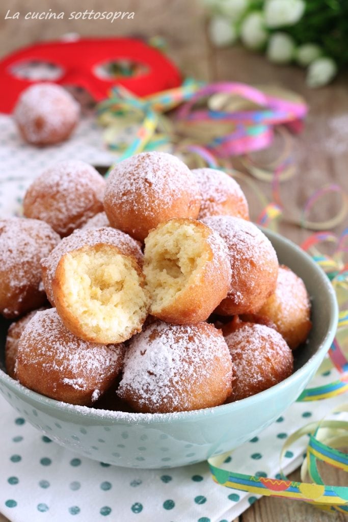 ricotta orange and lemon castagnole with or without Thermomix