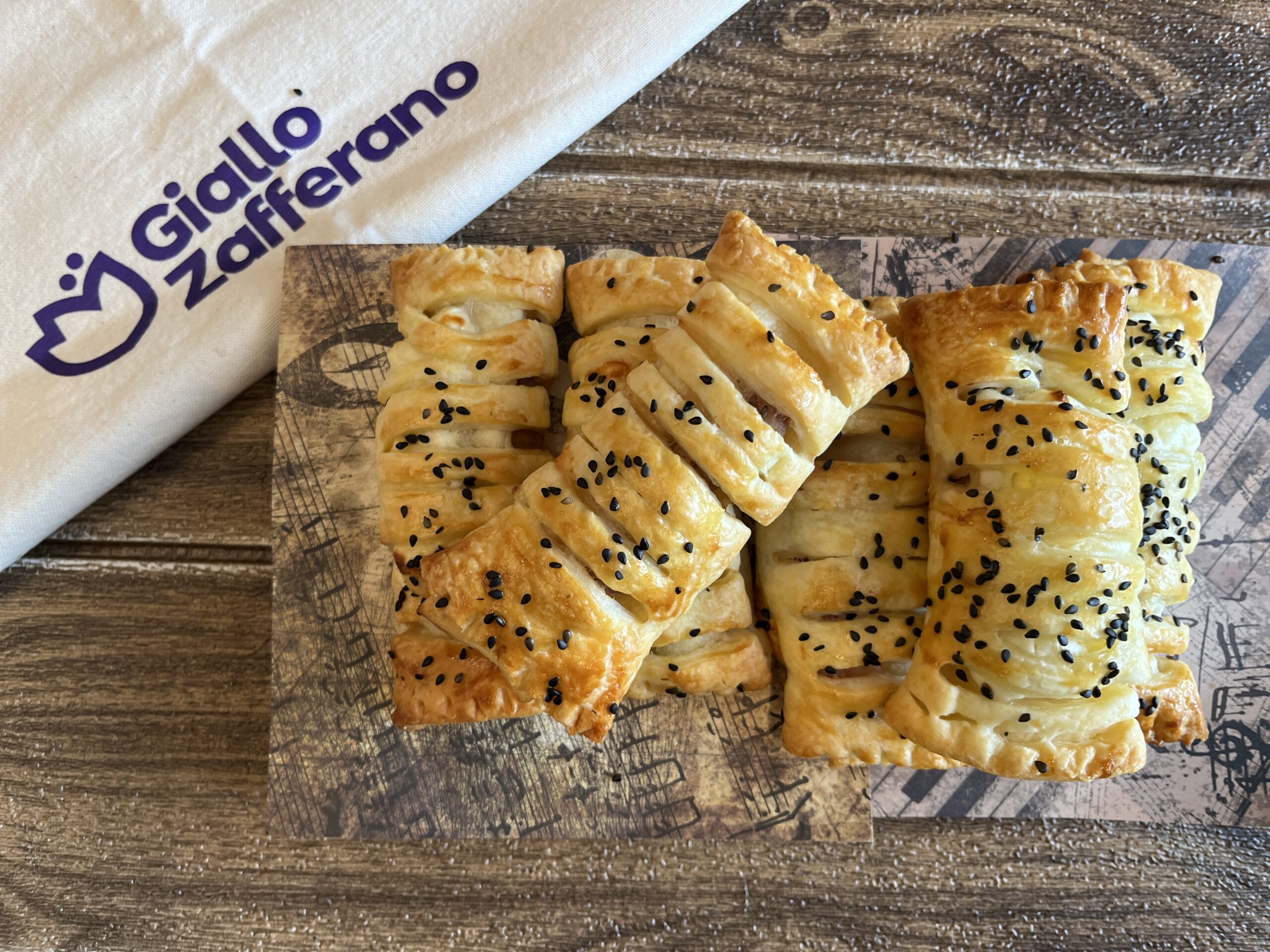 Pastries with Sausage and Stracchino