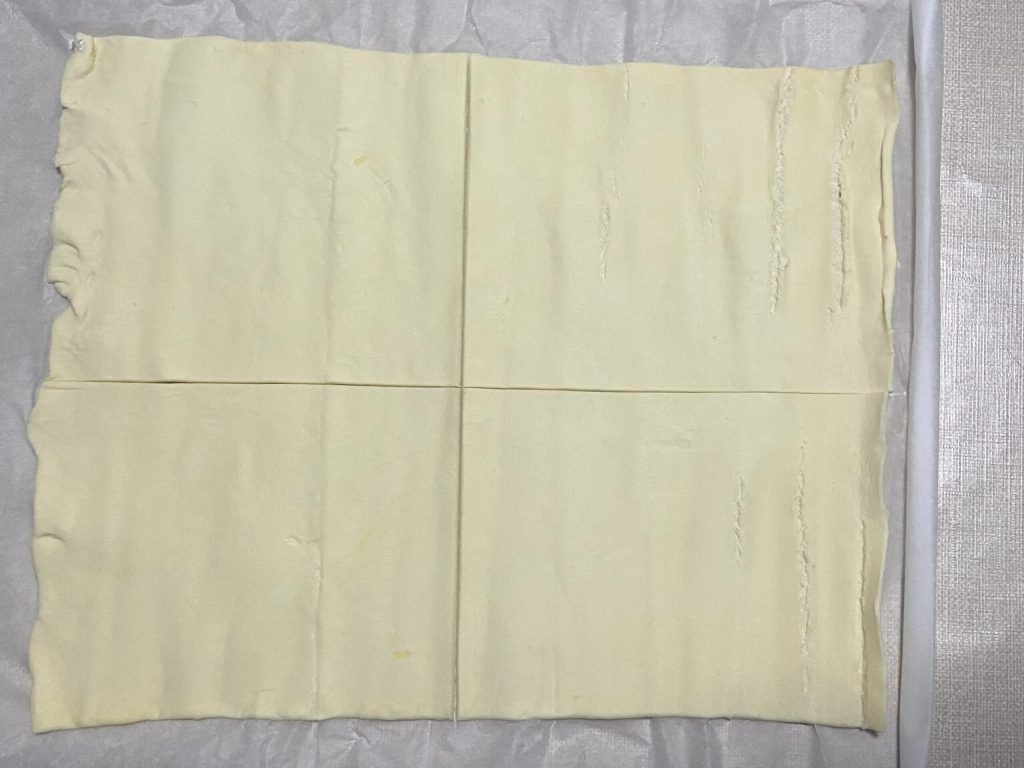 unrolled puff pastry