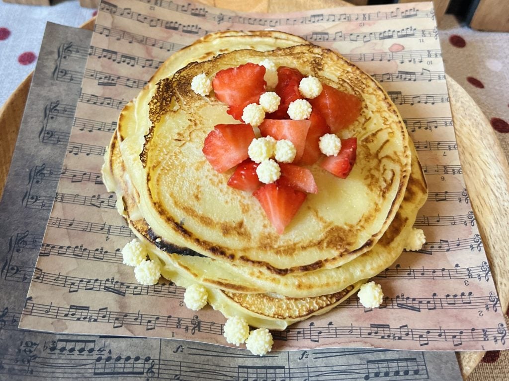 mimosa pancakes