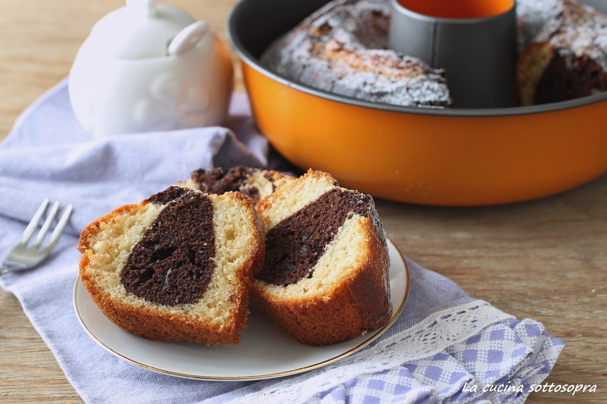 Soft Two-Tone Cake