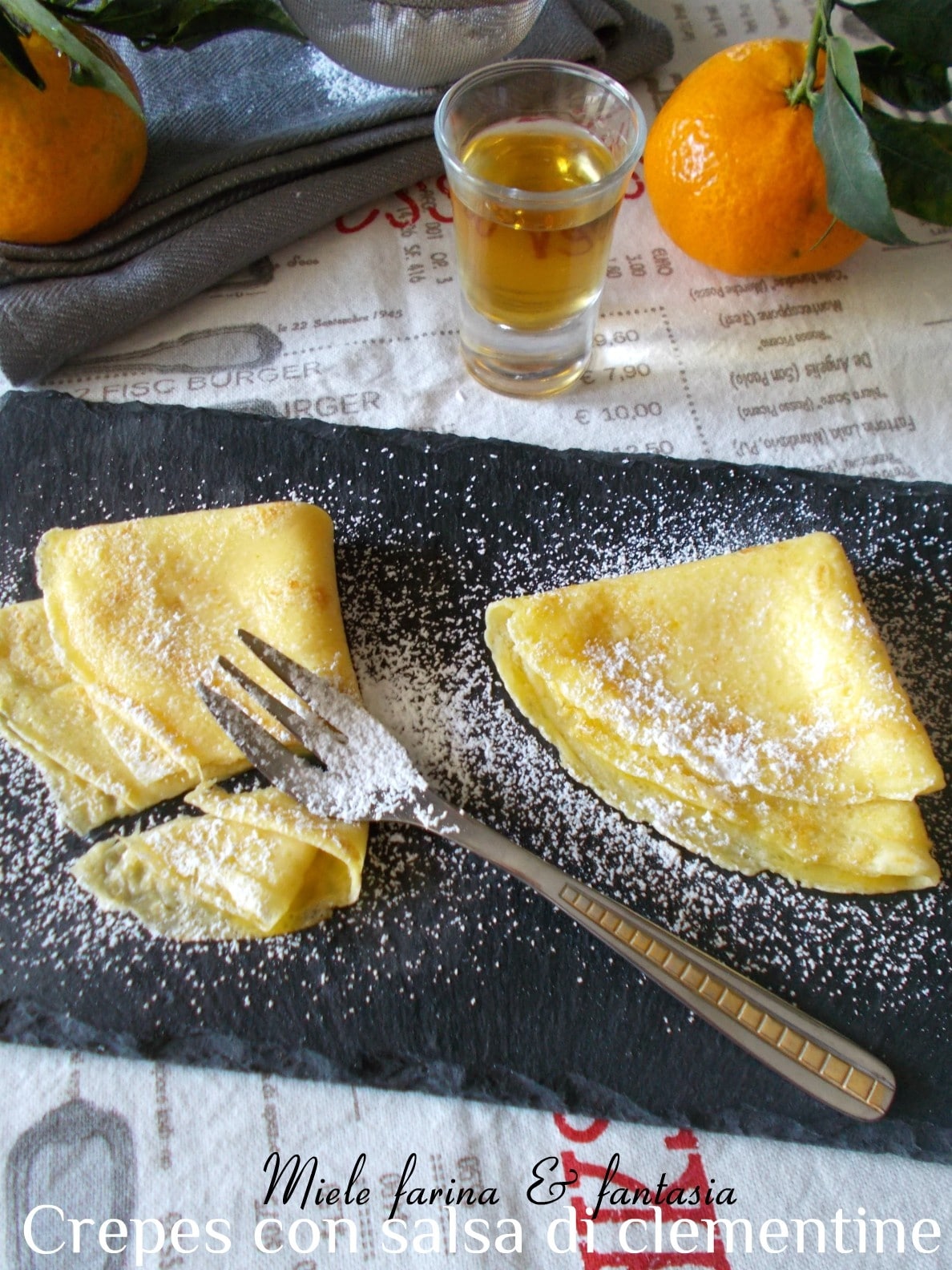 Gluten-Free Crepes with Mandarin Sauce