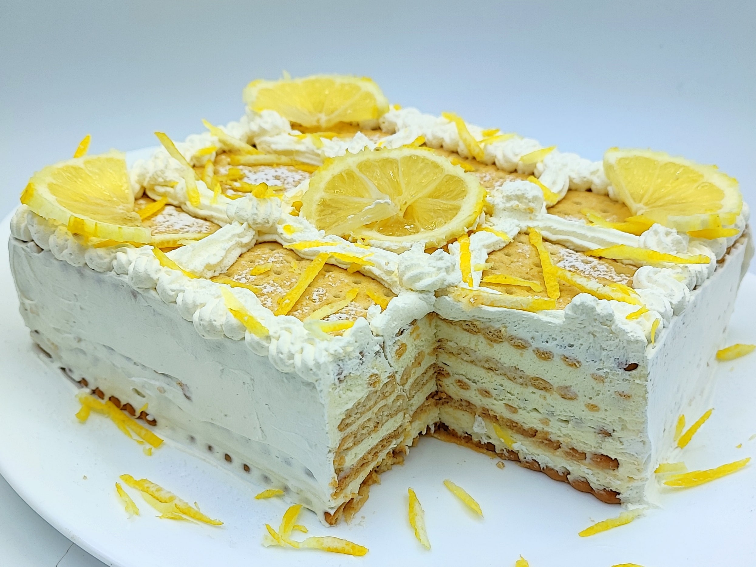Lemon Biscuit Cake 📌 super easy recipe