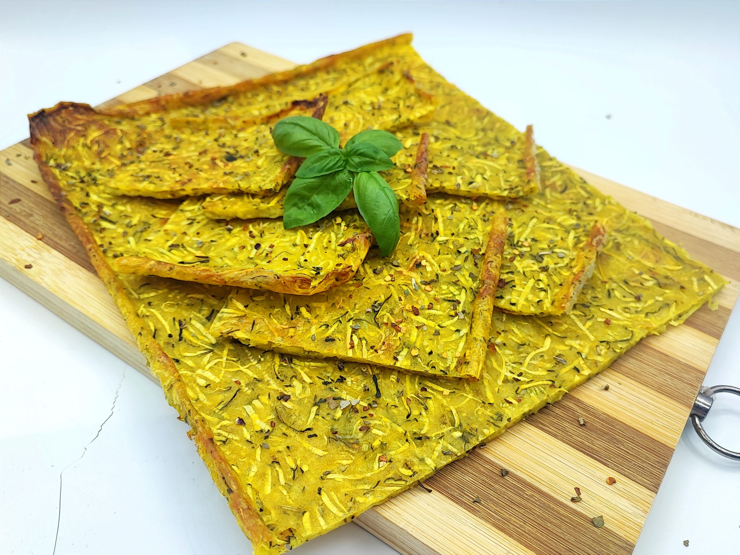 Zucchini Flatbread without Yeast