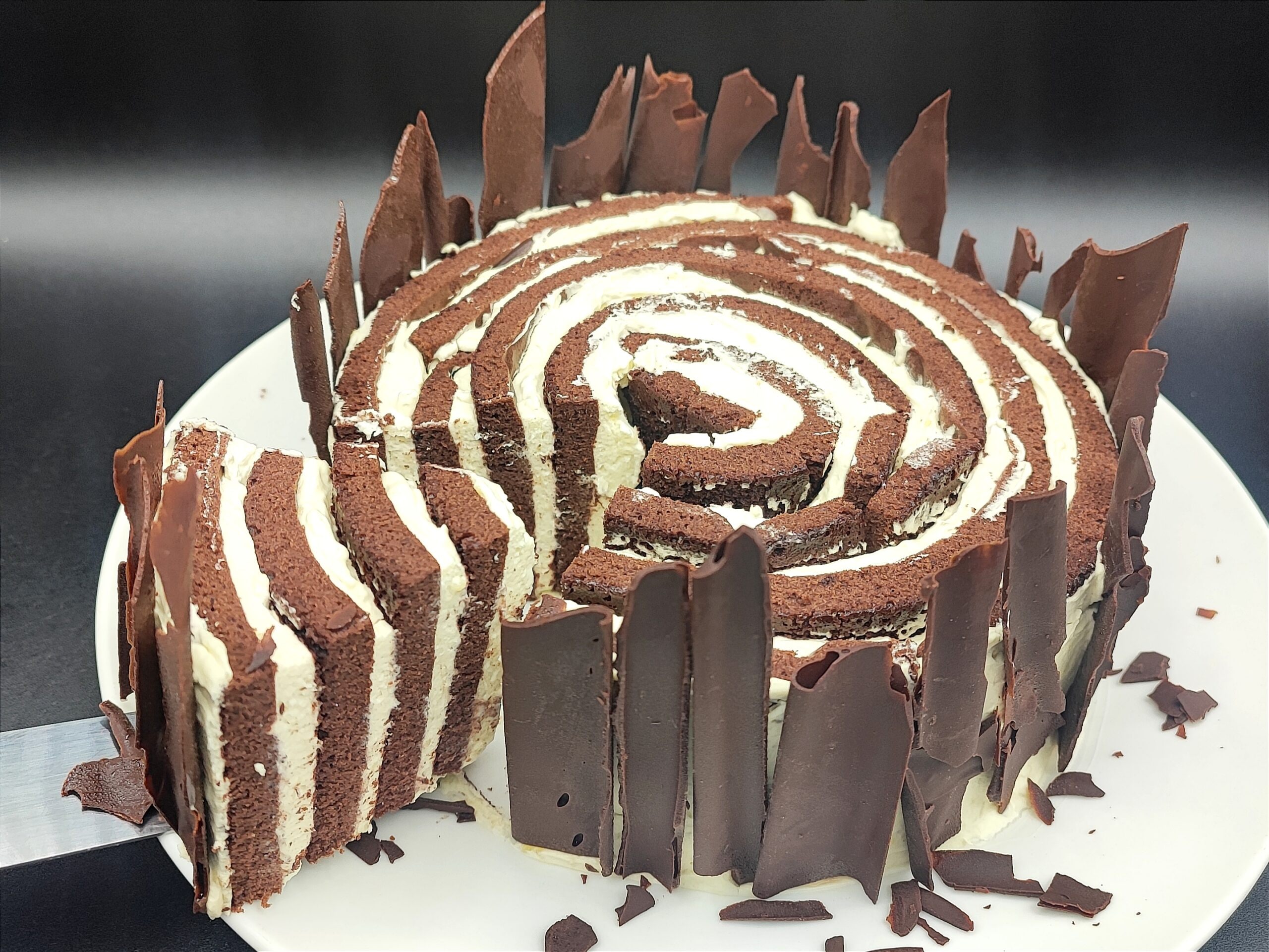 Christmas Pinwheel Cake