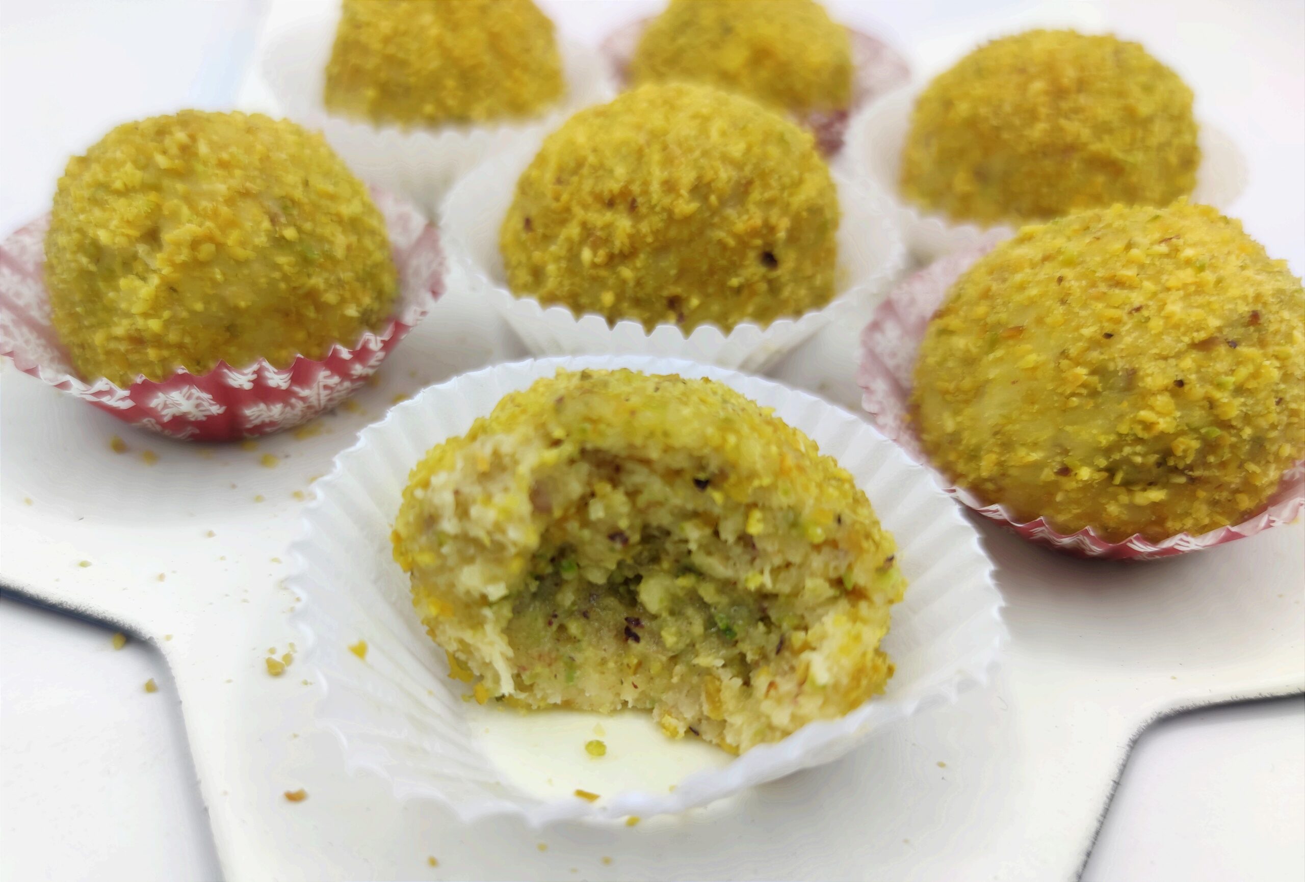 Pandoro Pistachio Truffles