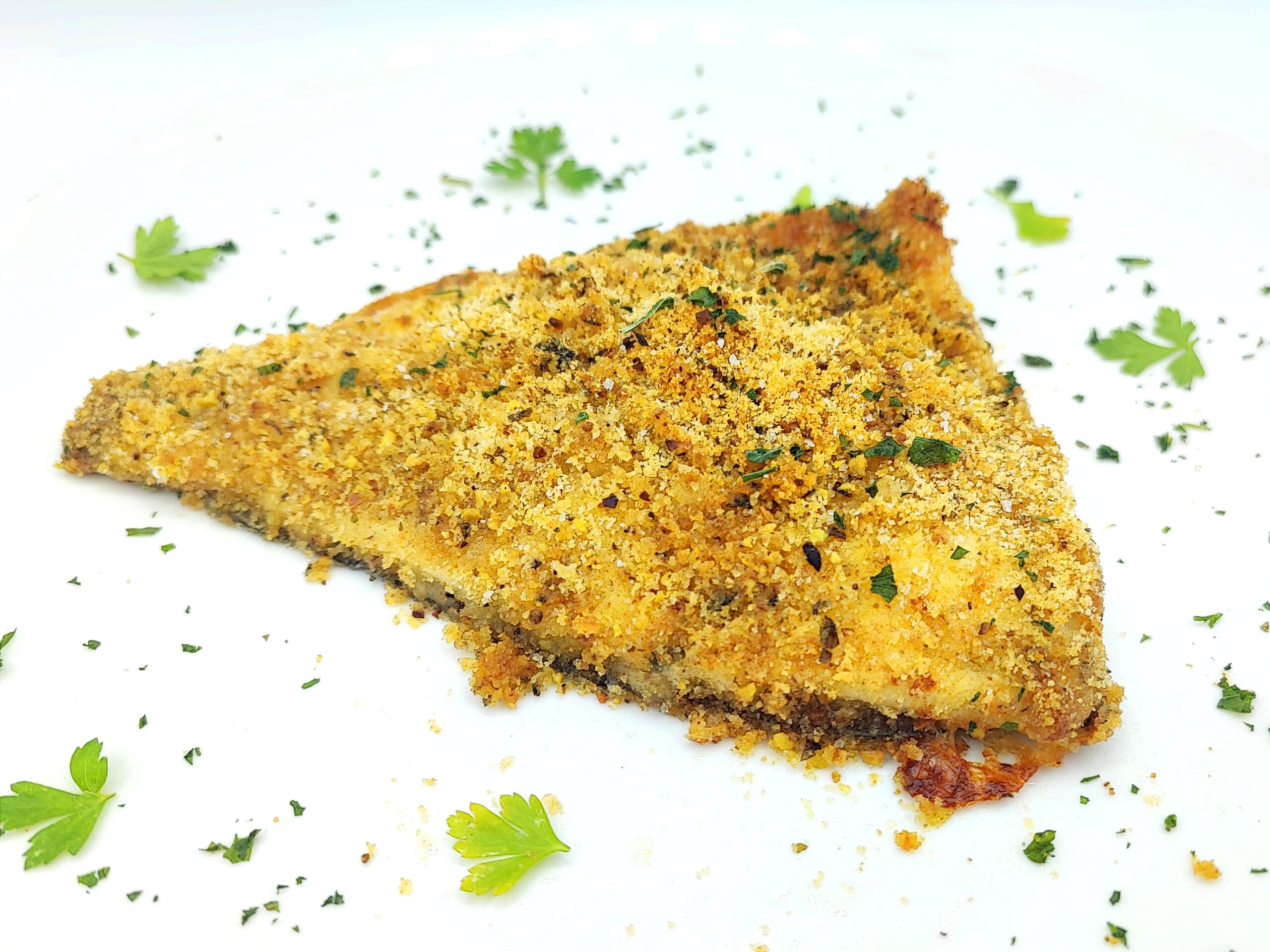 Oven-Baked Breaded Sea Bream Fillets