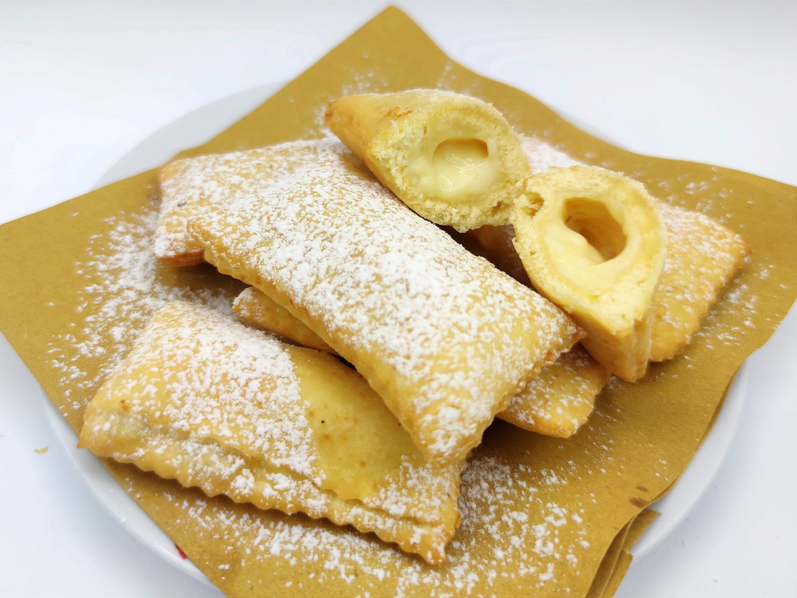 Carnival Frappe Filled with Custard Cream