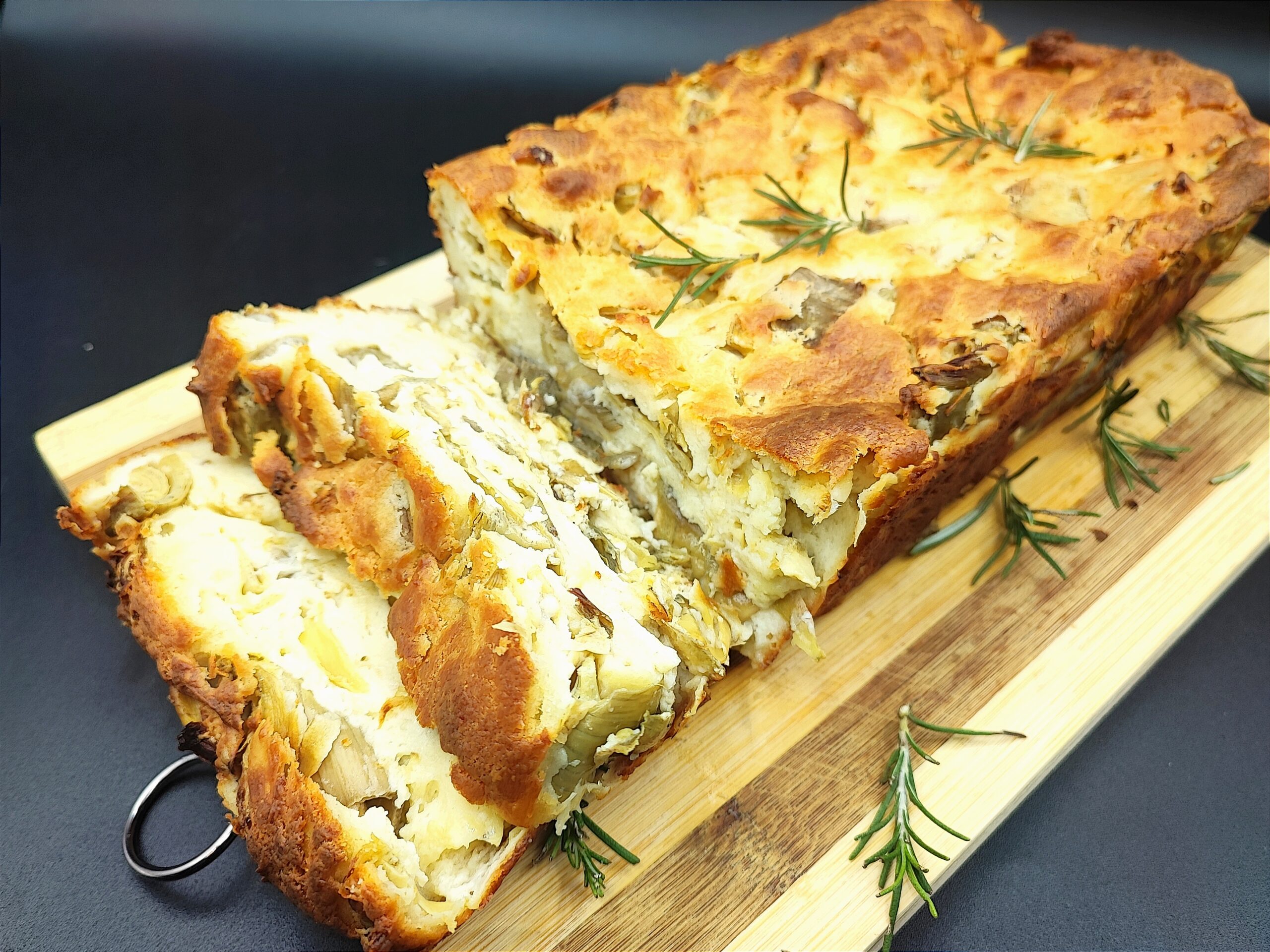 Ricotta and Artichoke Pound Cake Without Eggs