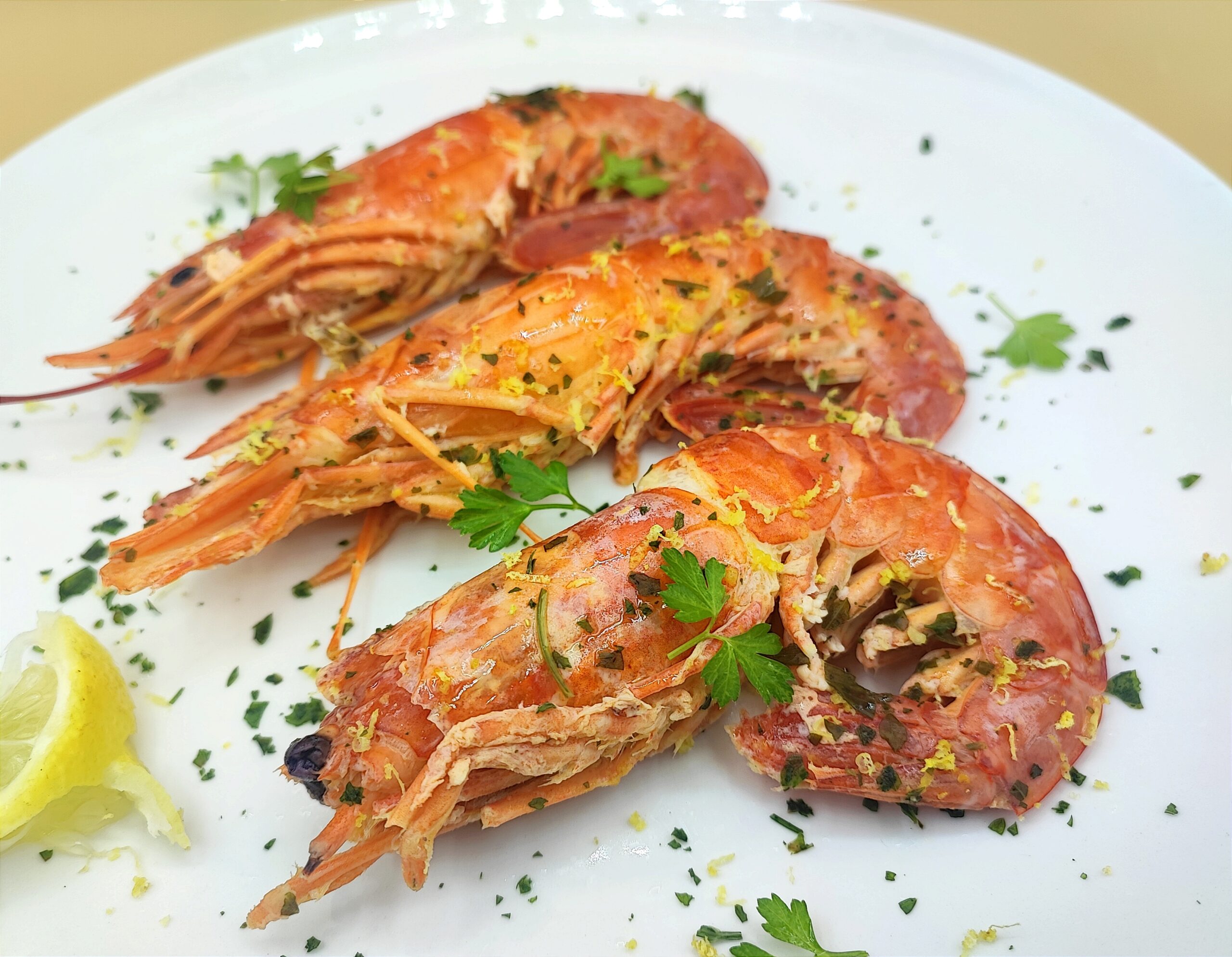 Pan-Seared Shrimp with Lemon