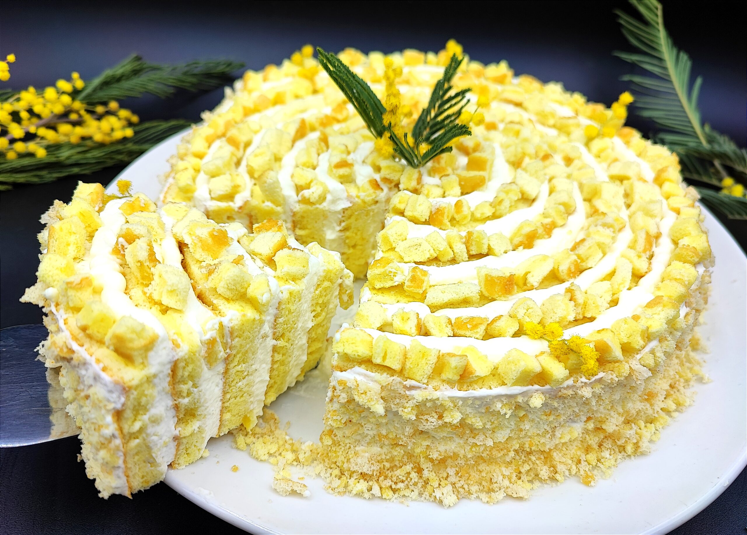 Swirled Mimosa Cake