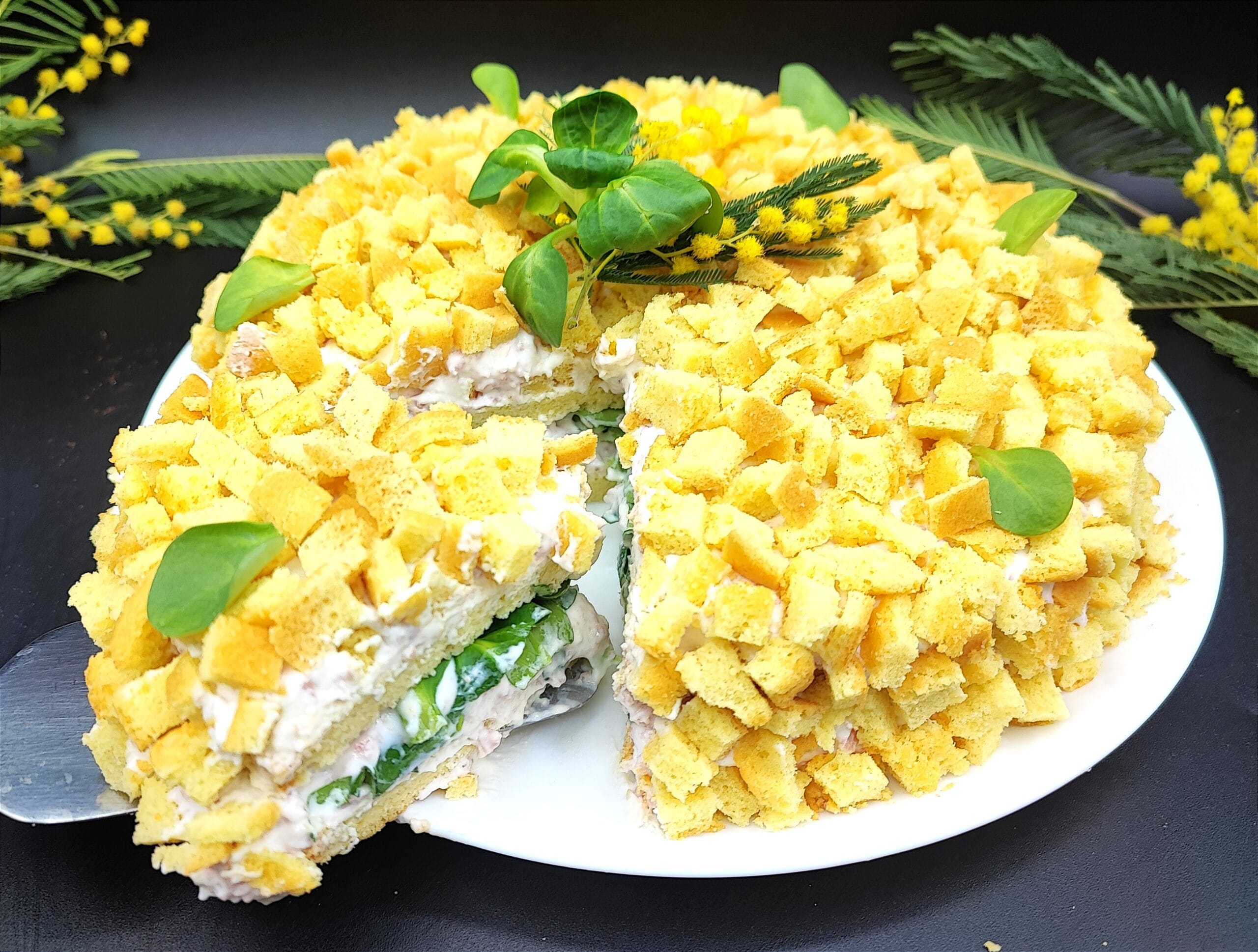 Savory Mimosa Cake