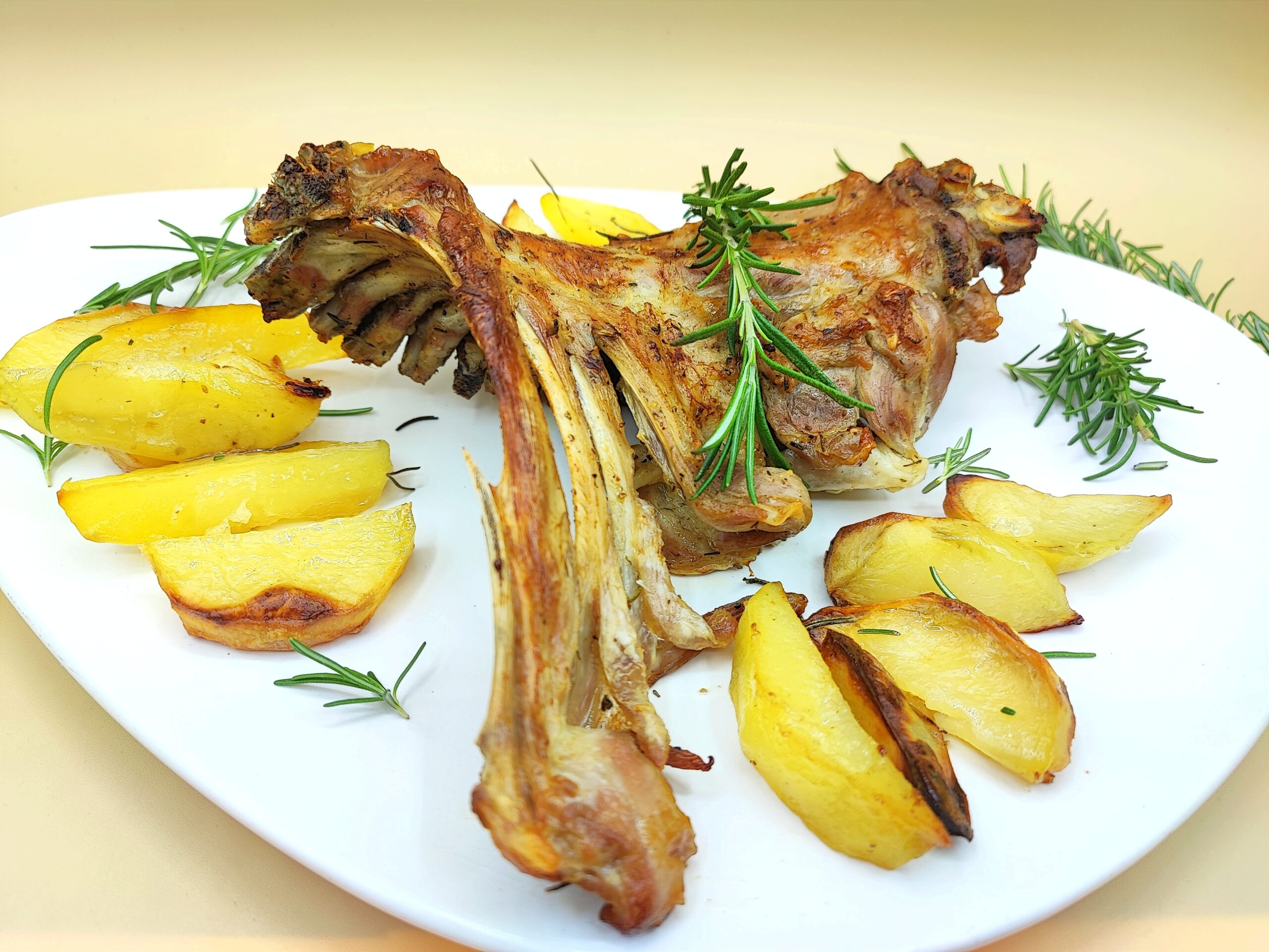 oven-baked lamb chop