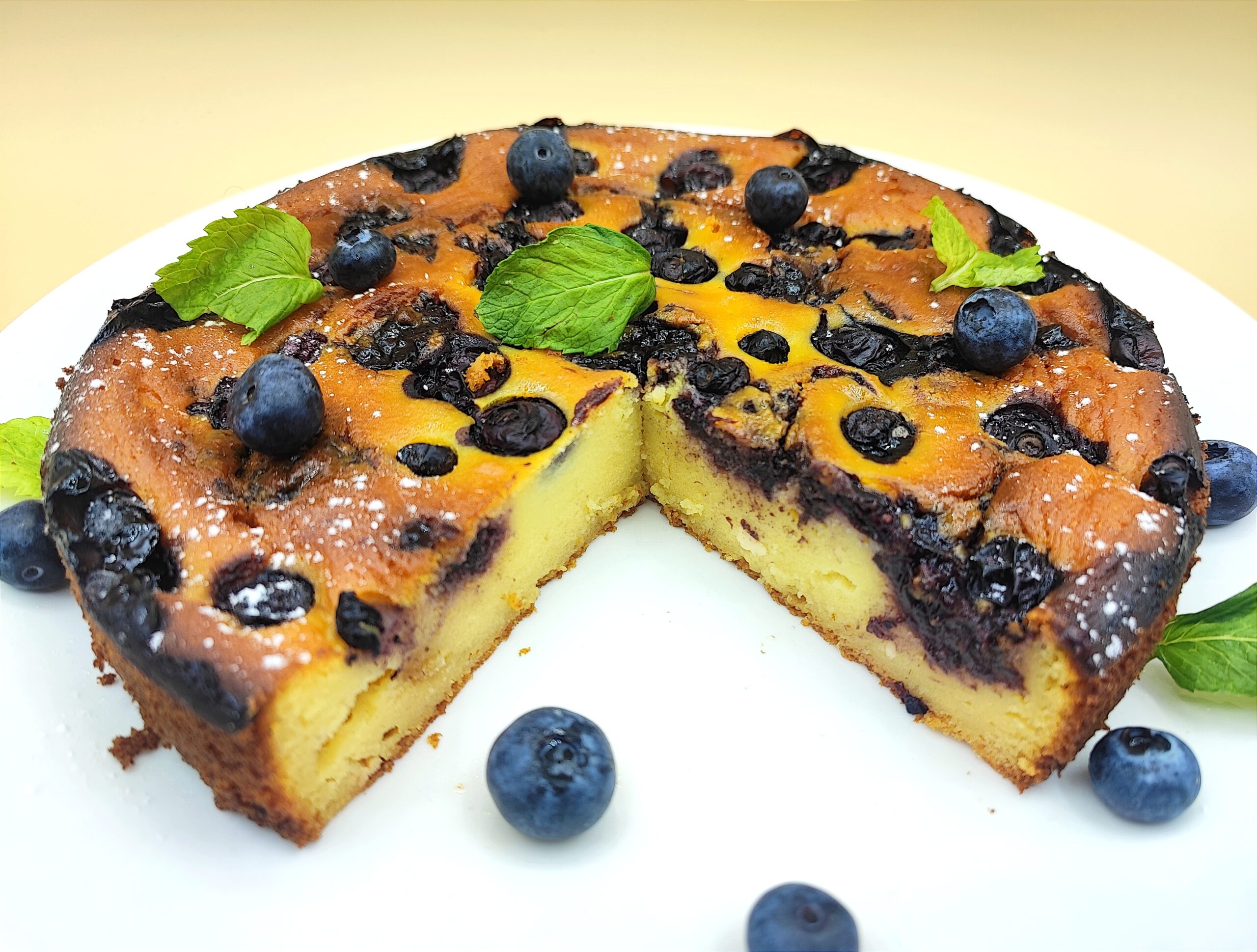Flourless Ricotta and Blueberry Cake