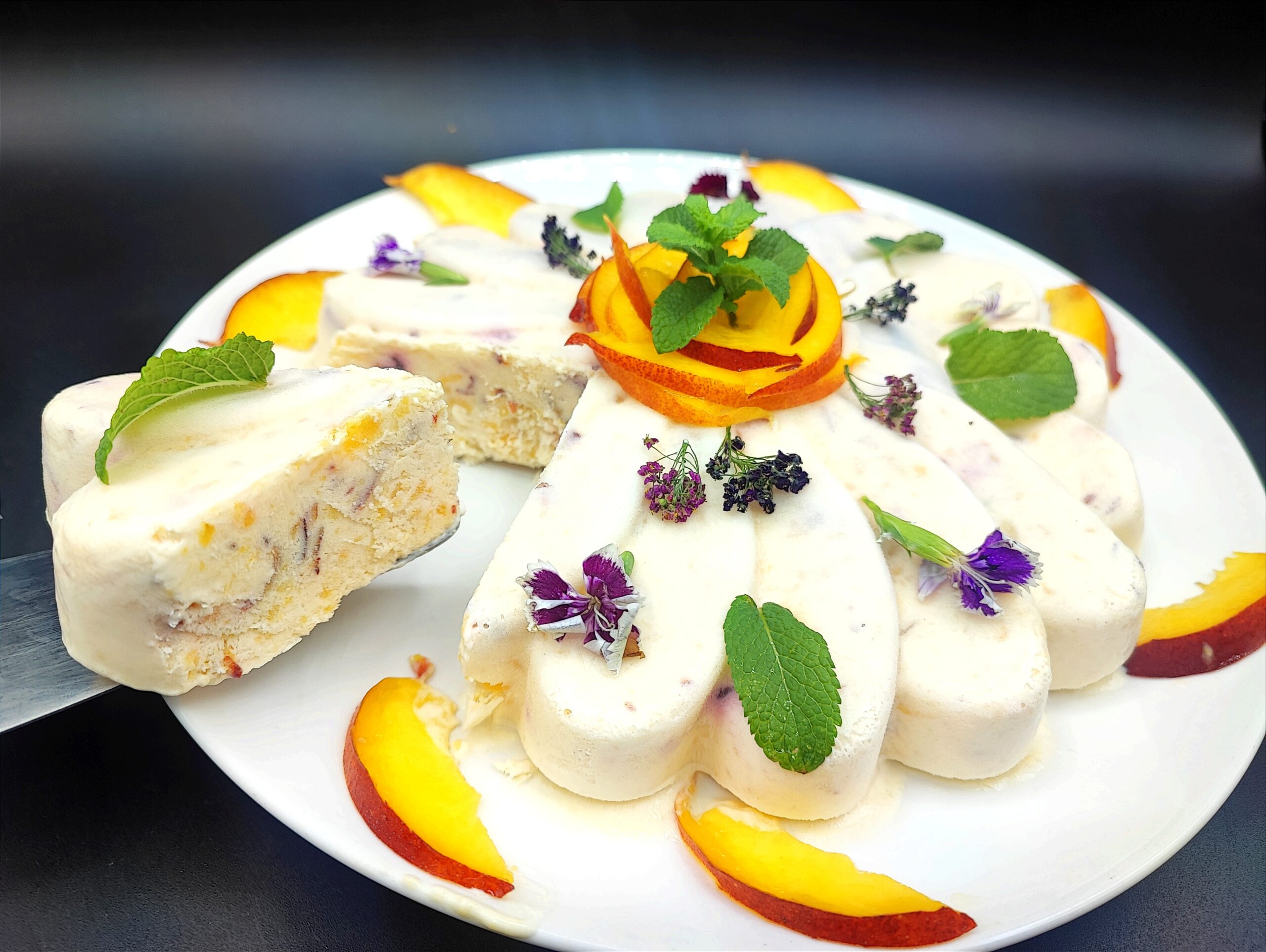 Vegan Peach Semifreddo