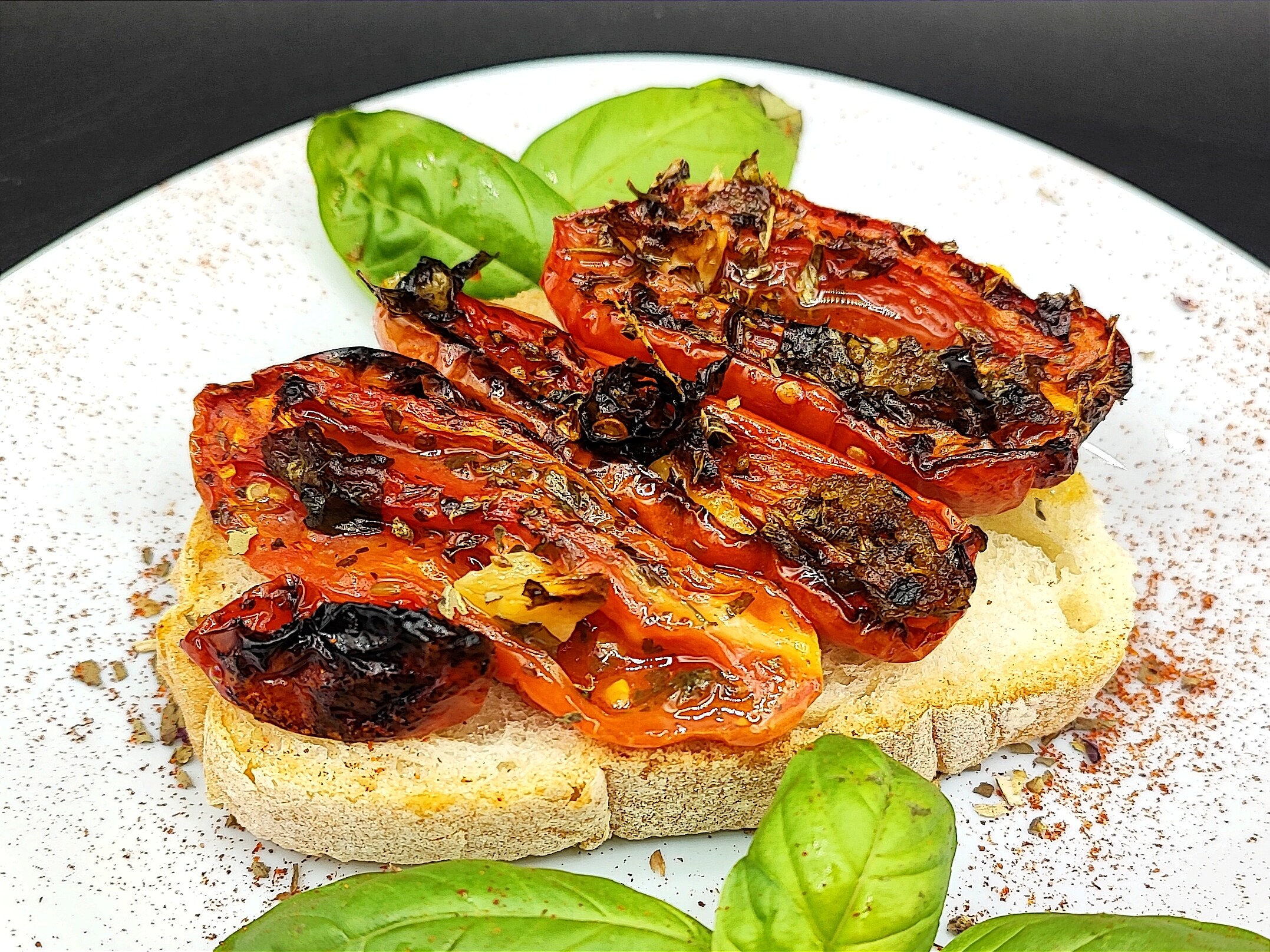 Halved Tomatoes