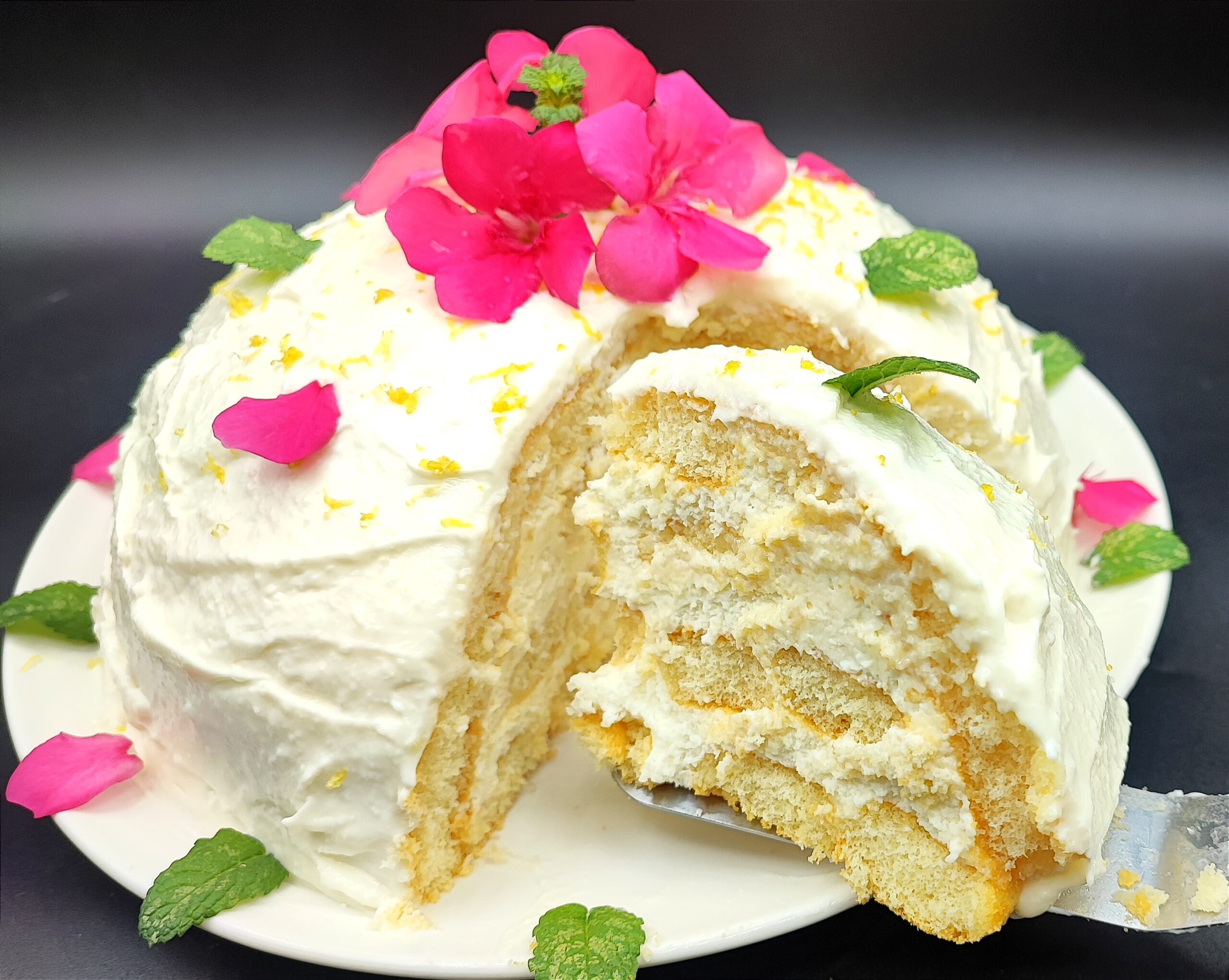 Ricotta and Lemon Zuccotto Without Baking