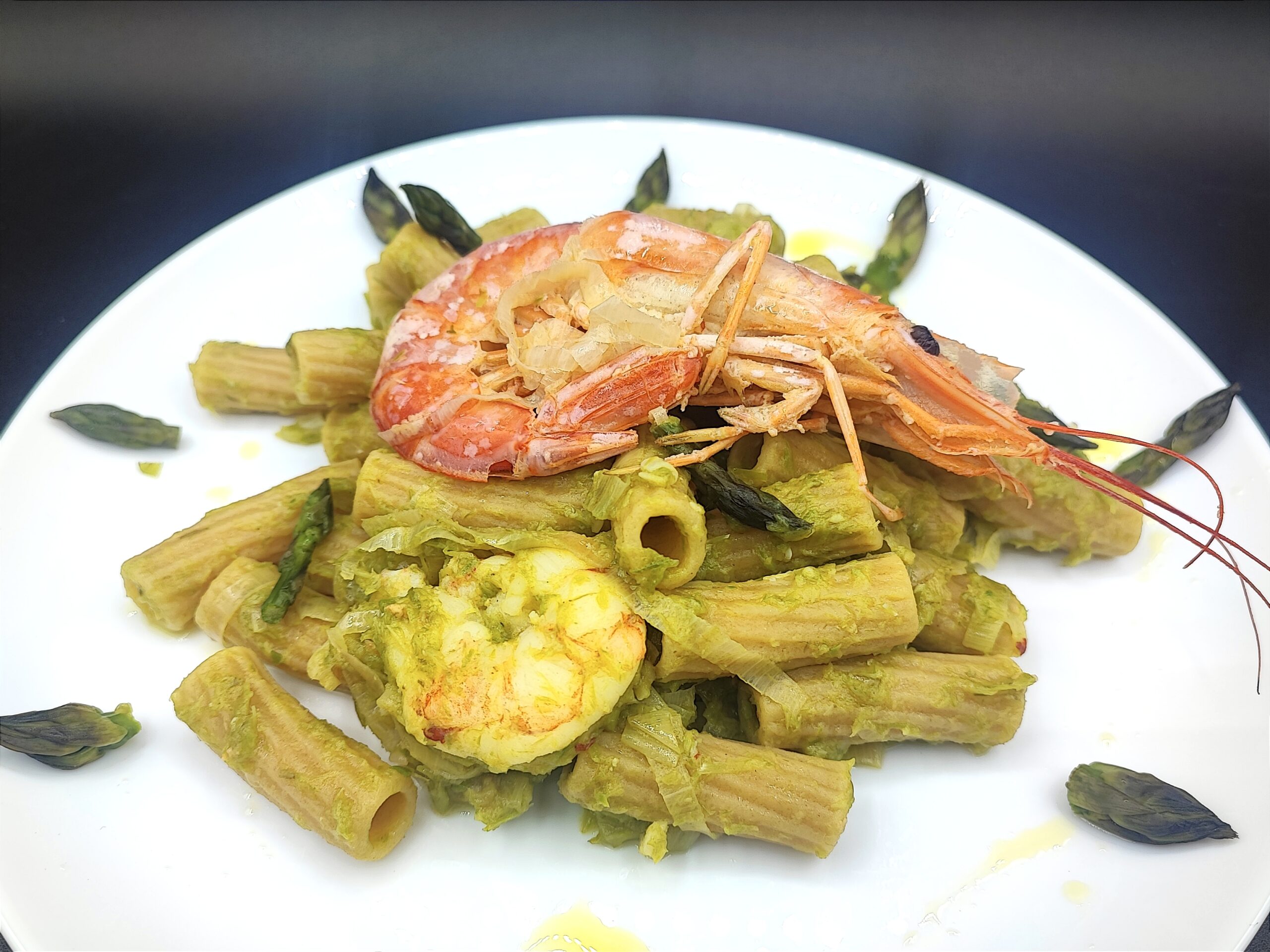 Asparagus and Shrimp Pasta
