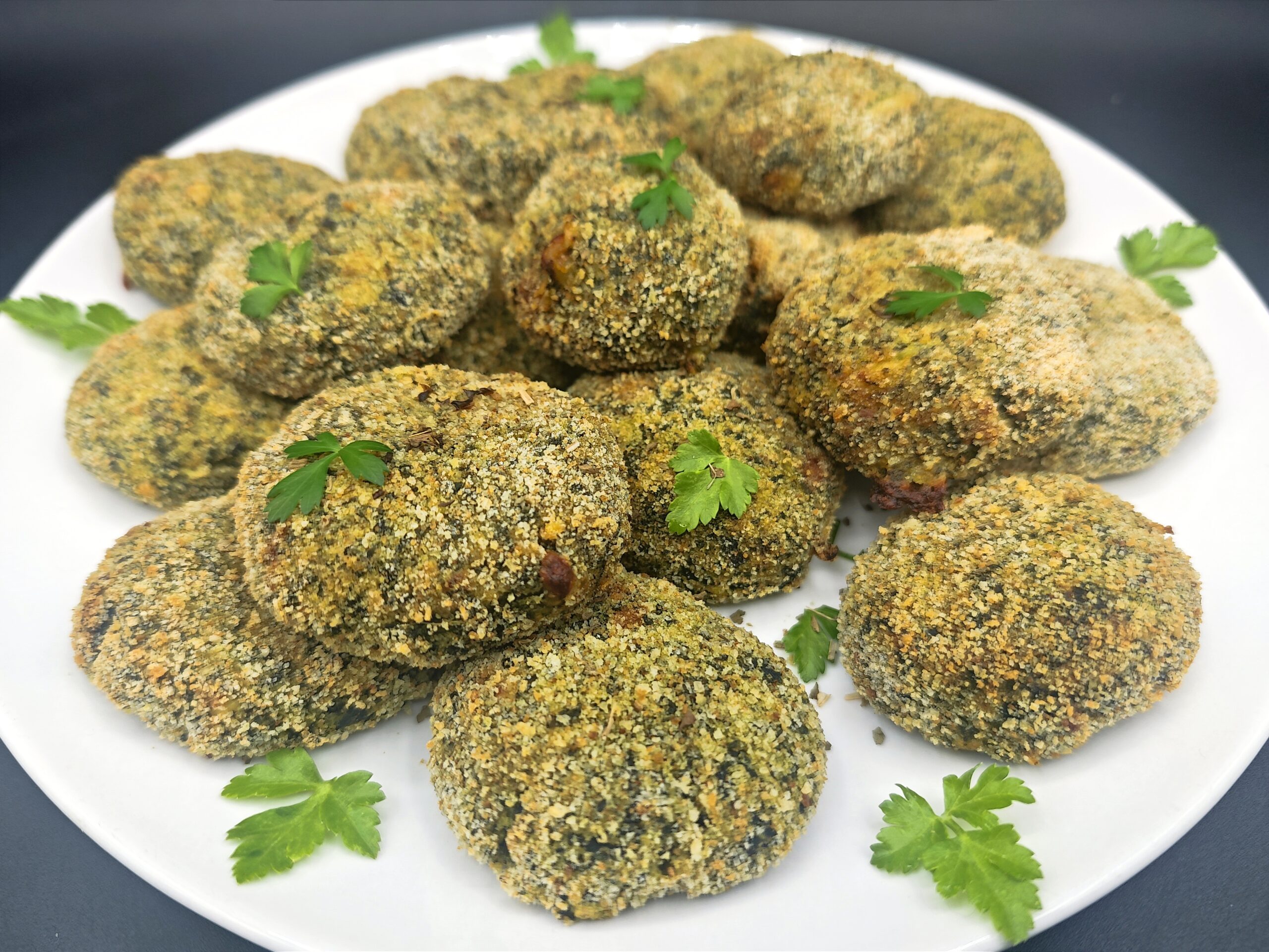 Swiss chard and soft cheese meatballs