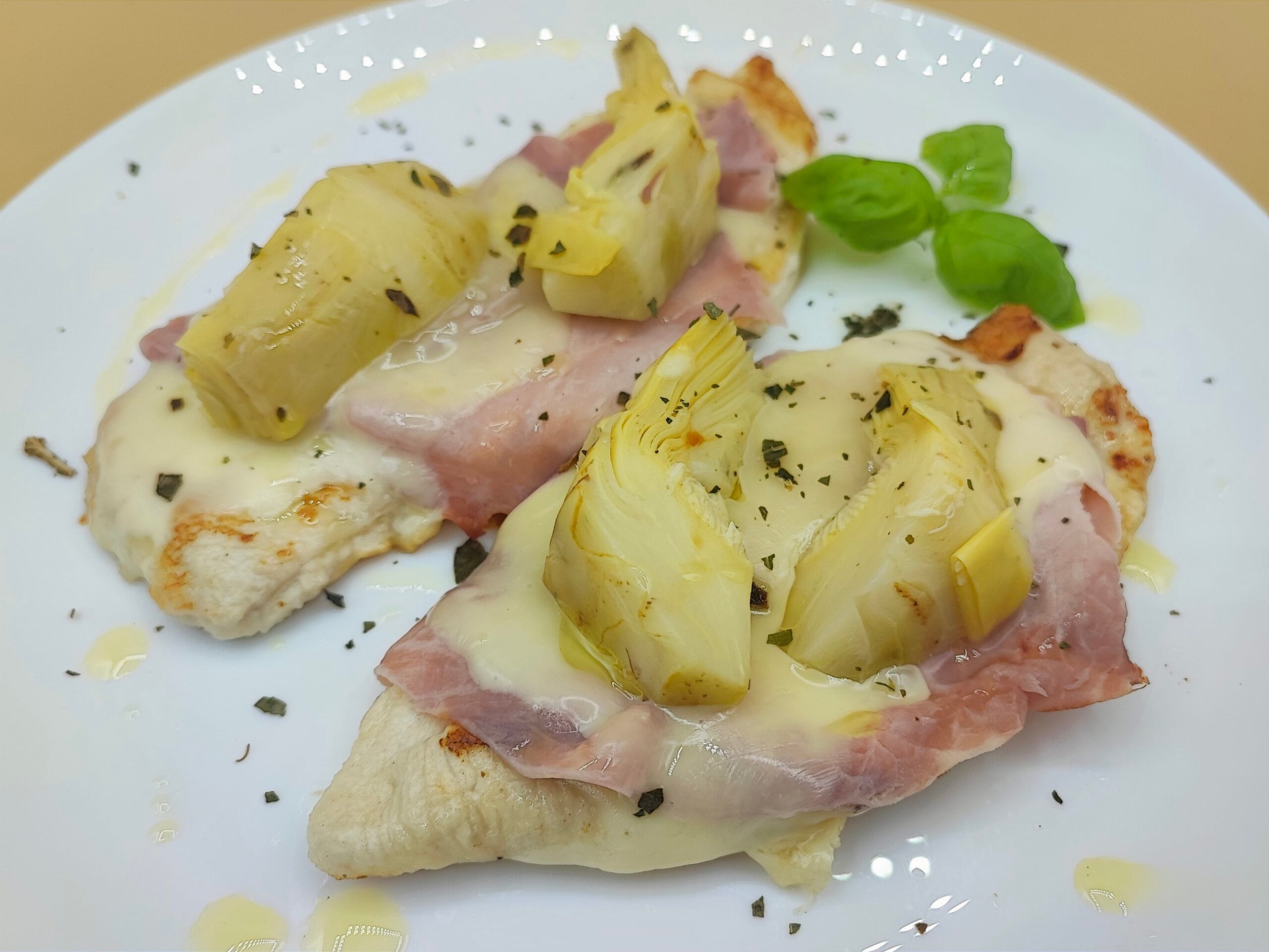 chicken escalopes with artichokes
