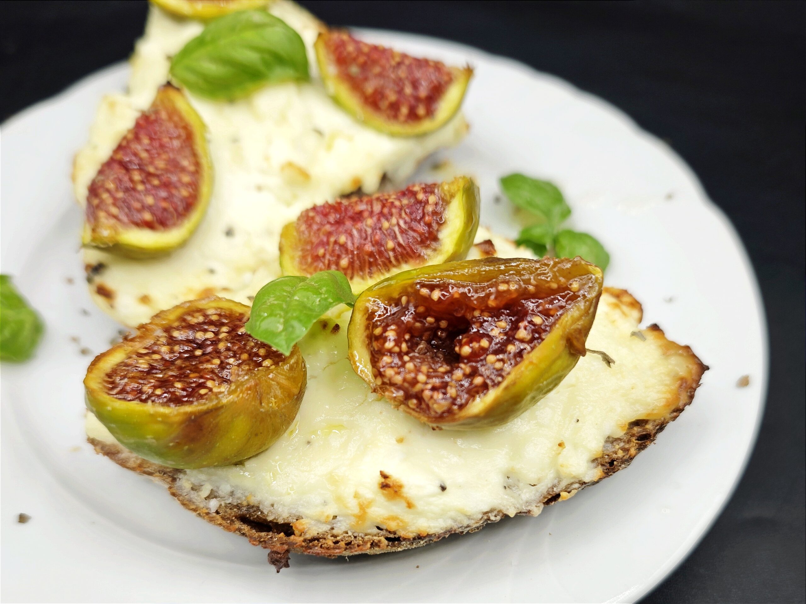 Bruschetta with Figs, Feta and Honey