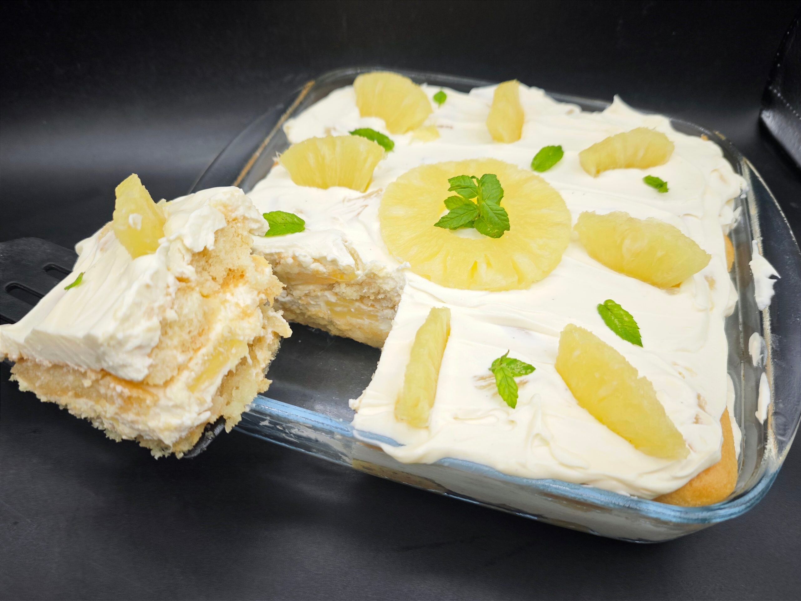 Pineapple Tiramisu without Raw Eggs