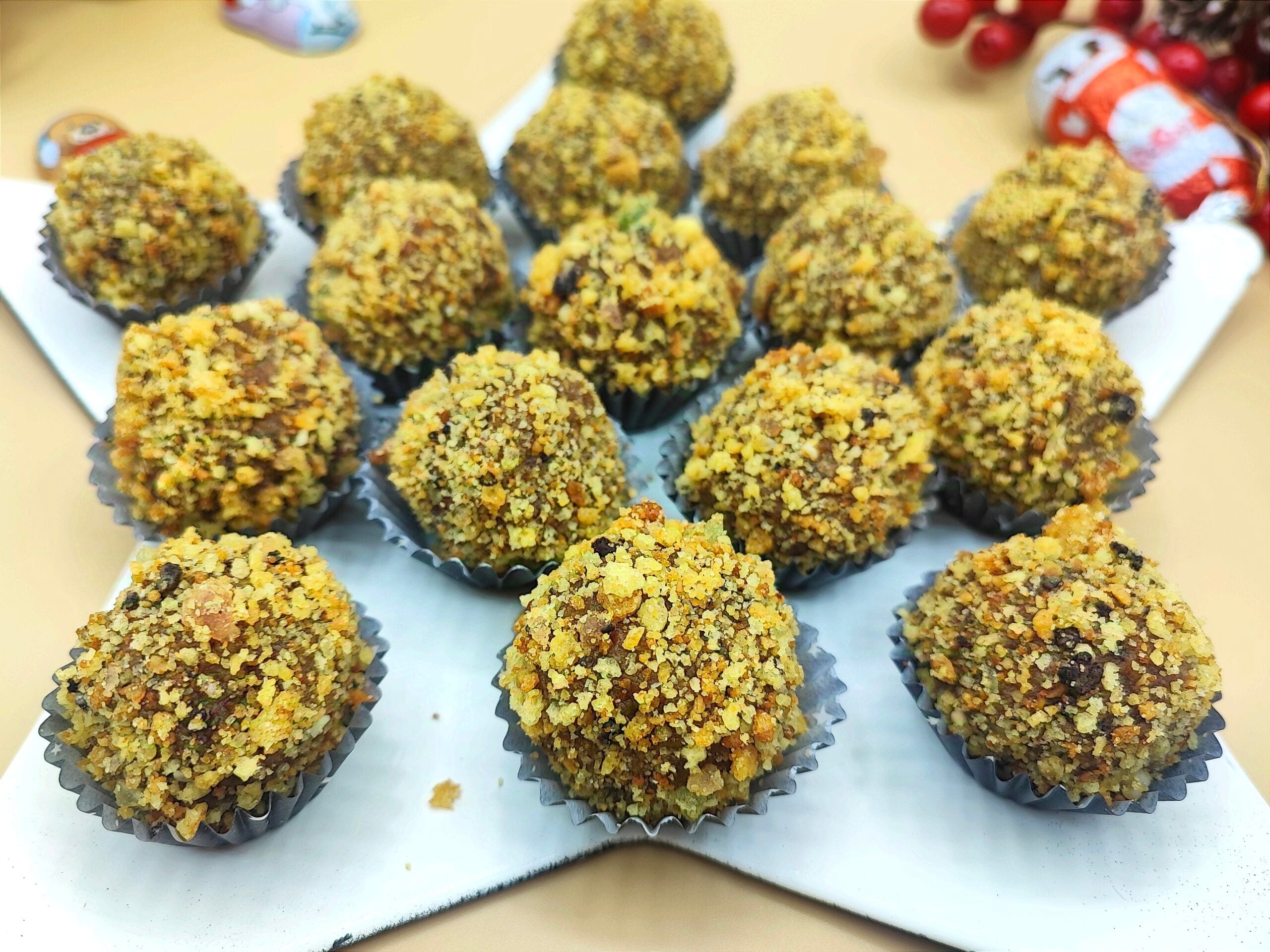 Panettone Truffles with Coffee