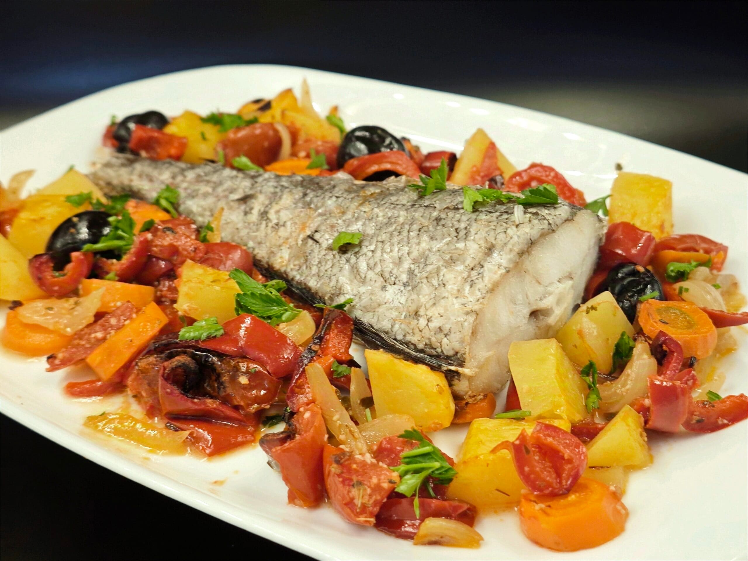 Baked Cod with Vegetables