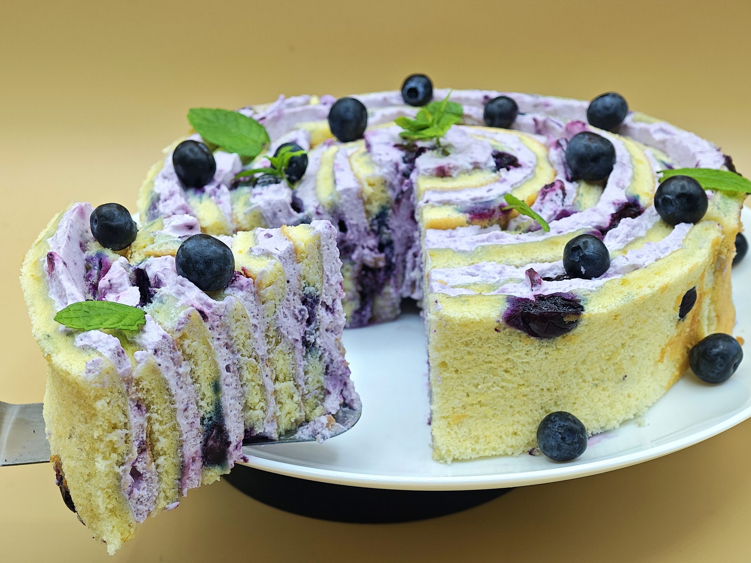 Blueberry Swirl Cake