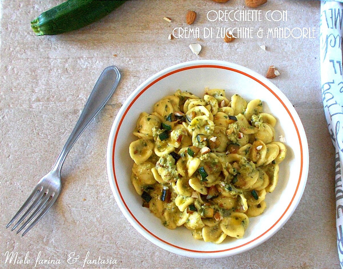 Orecchiette with Zucchini Almond Cream