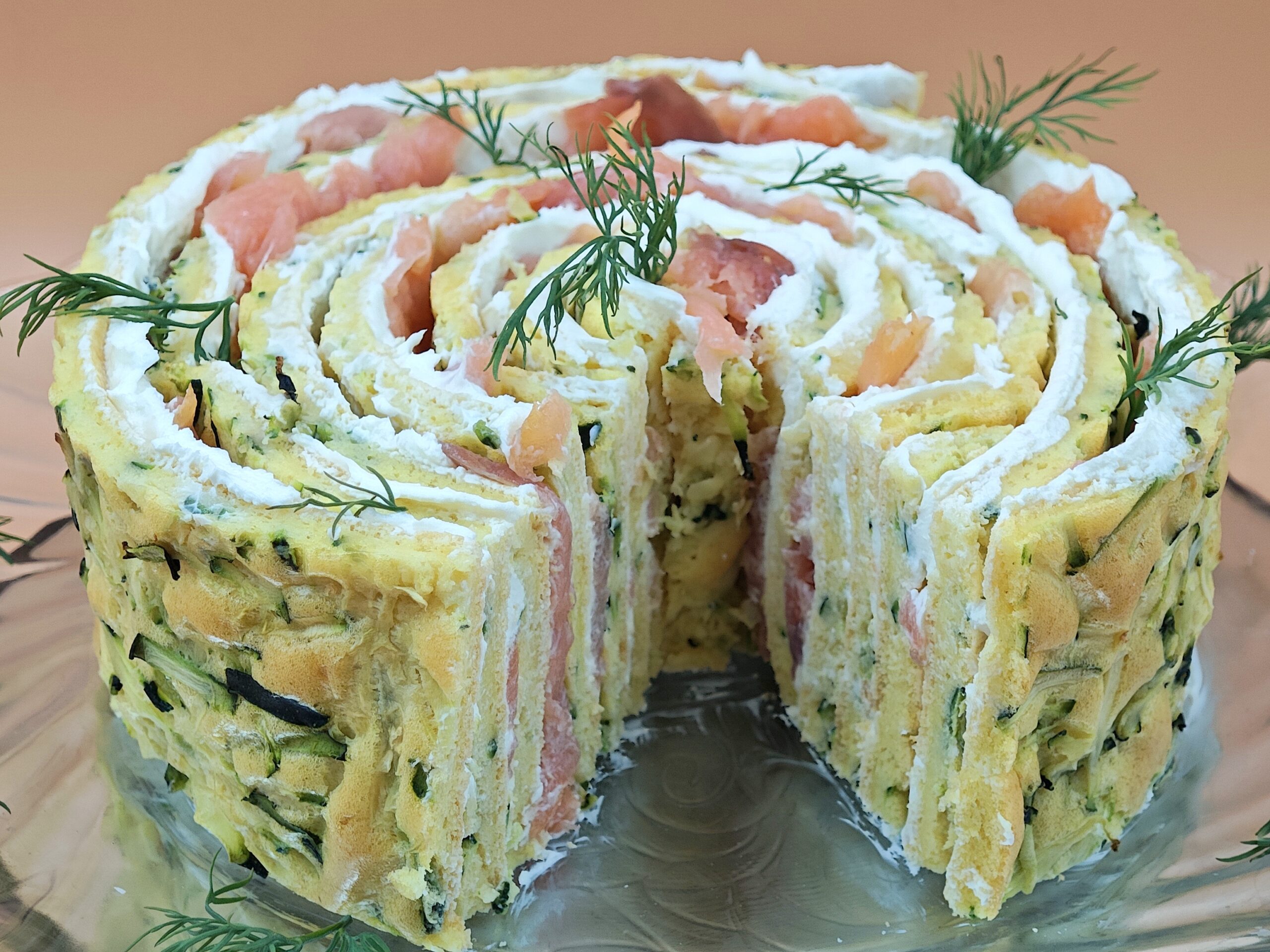 Savory Zucchini and Salmon Swirl