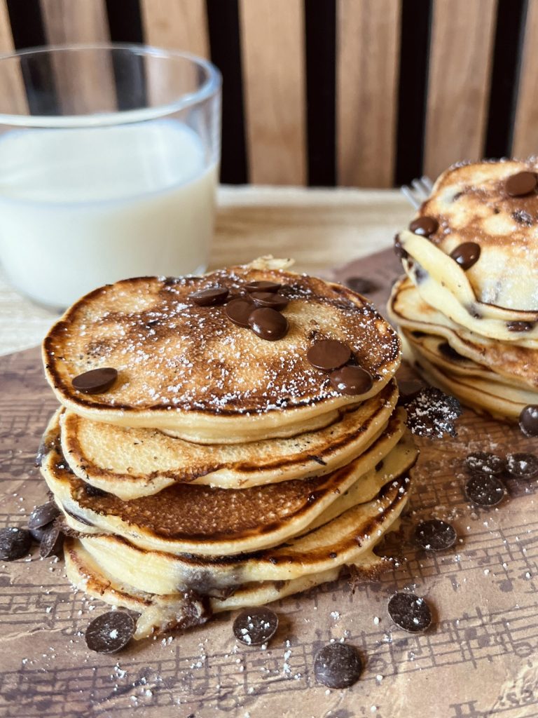 Yogurt and Chocolate Pancakes