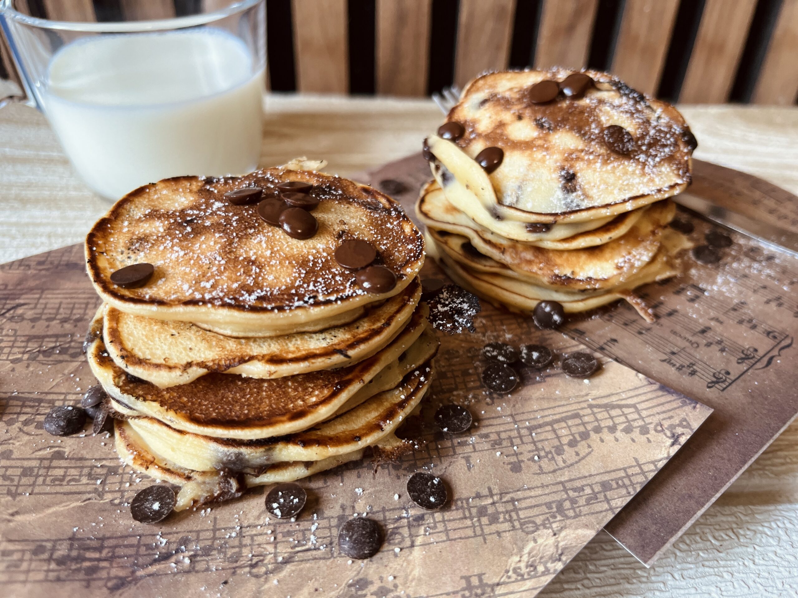 Yogurt and Chocolate Pancakes