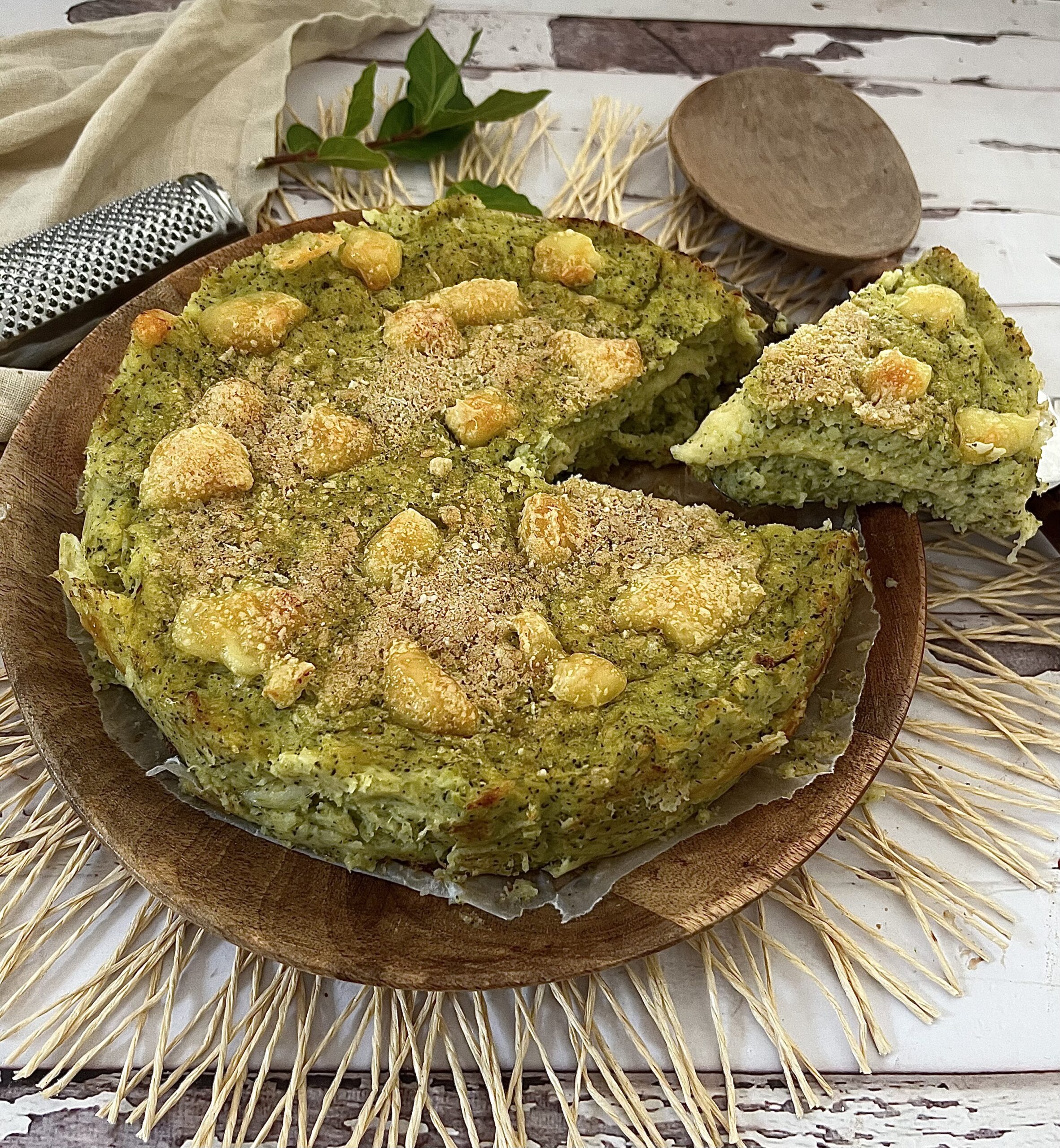 Broccoli and Potato Casserole with Creamy Center