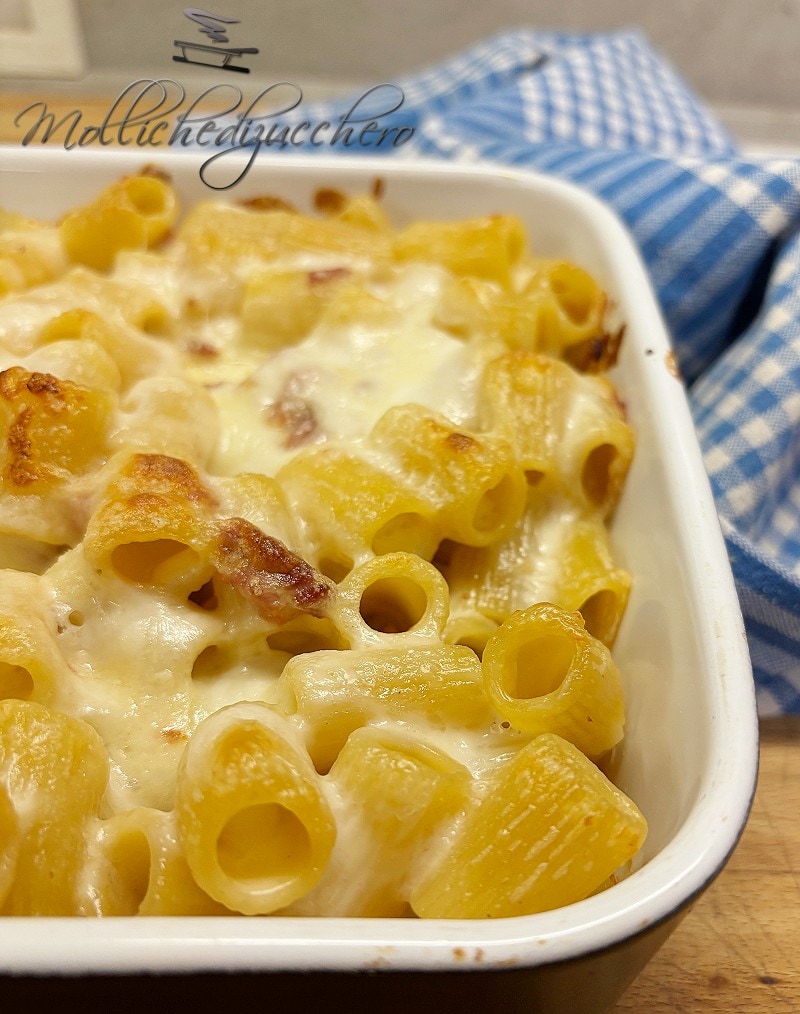 White Baked Pasta with Speck