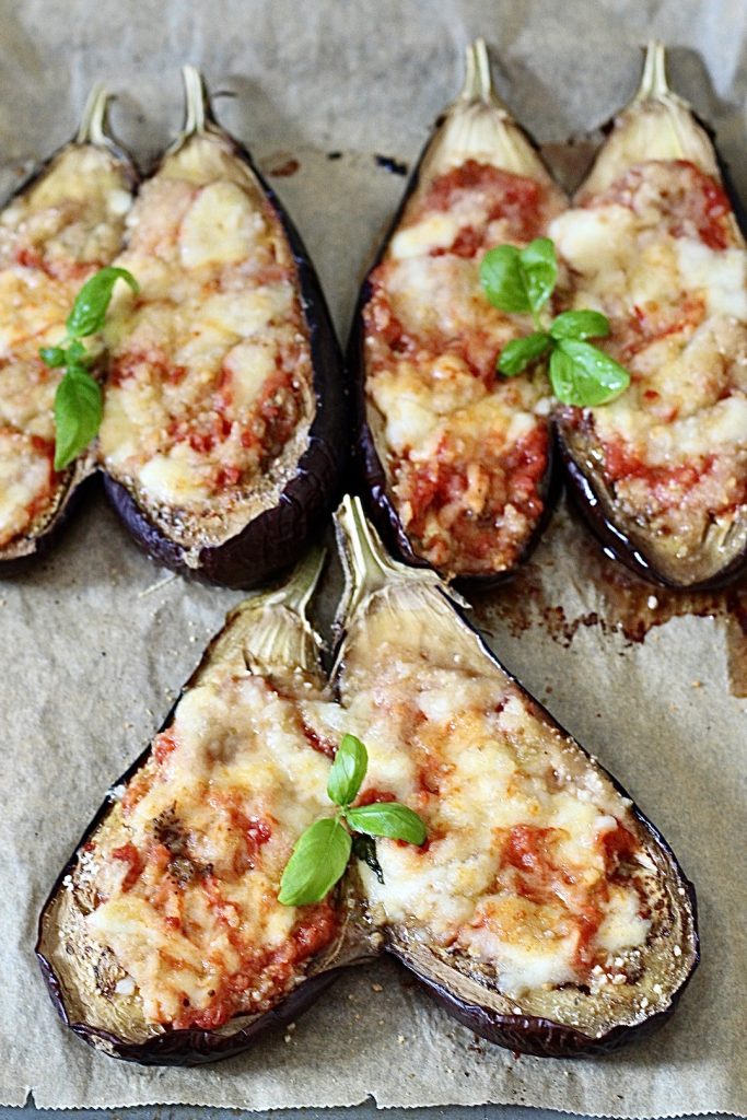 Stuffed Eggplant Pockets