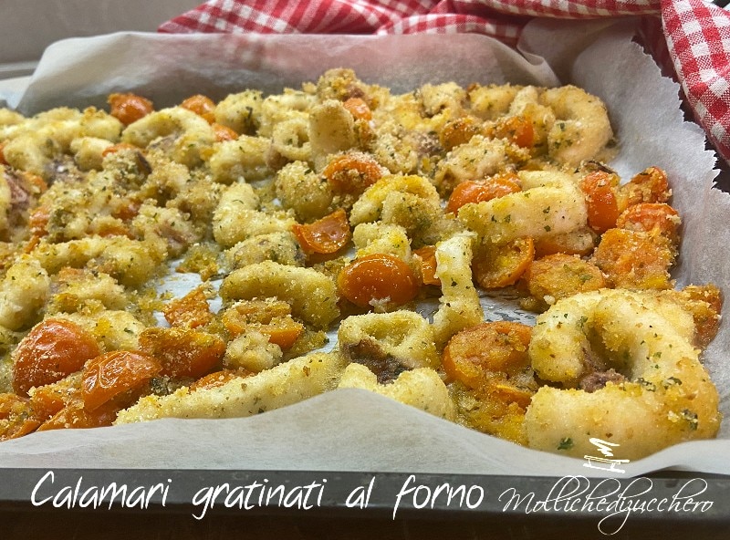 Baked Gratin Squid