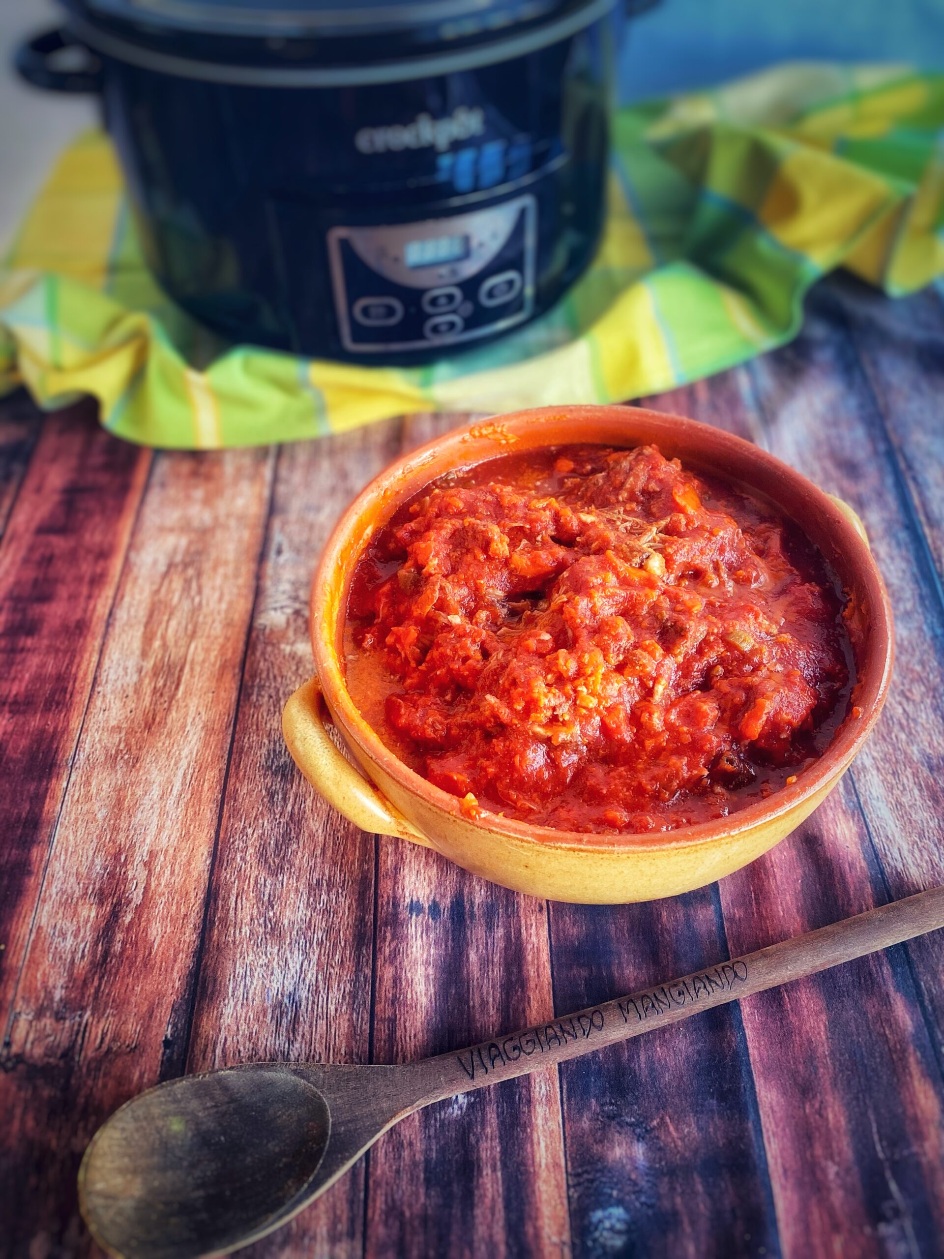 Pork Rib Ragù with Slow Cooker