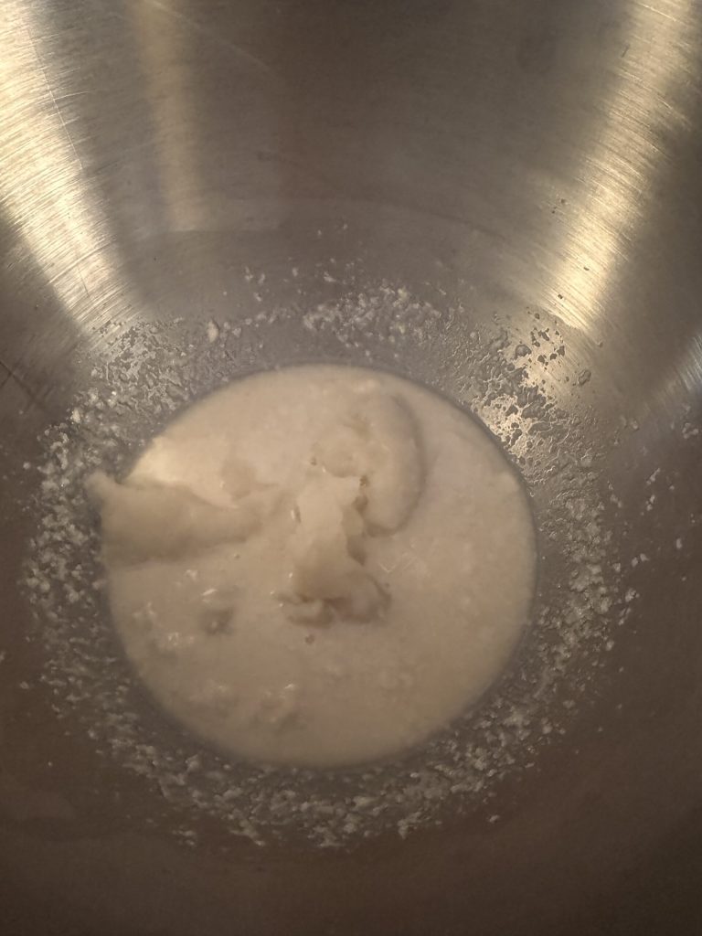 add the water roux