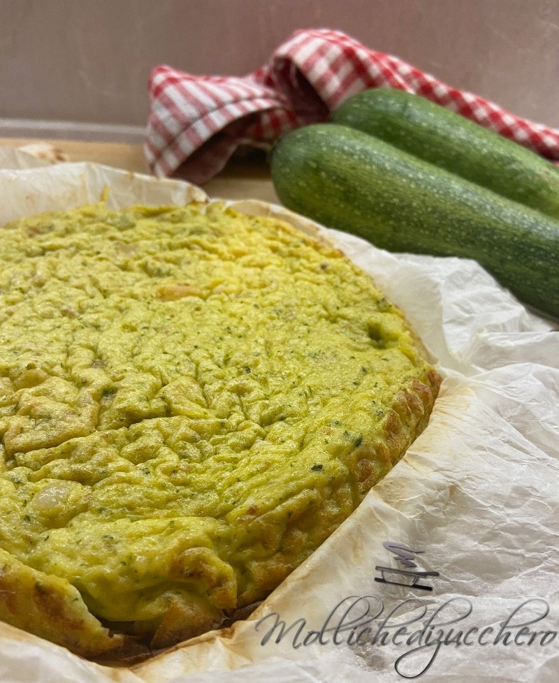 Frittata with Zucchini and Speck
