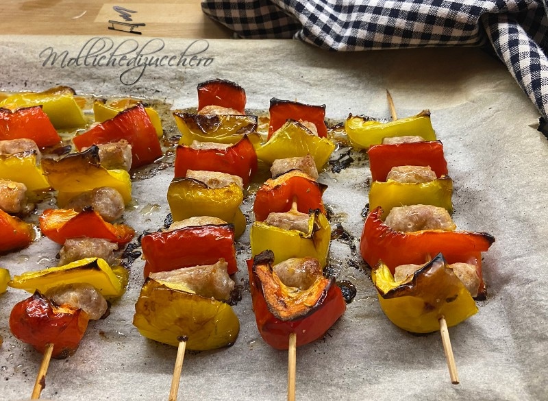 Sausage and Pepper Skewers