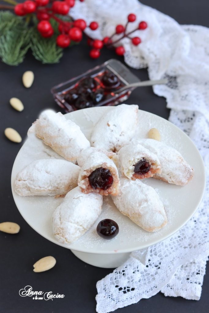 Almond Pastries with Sour Cherries