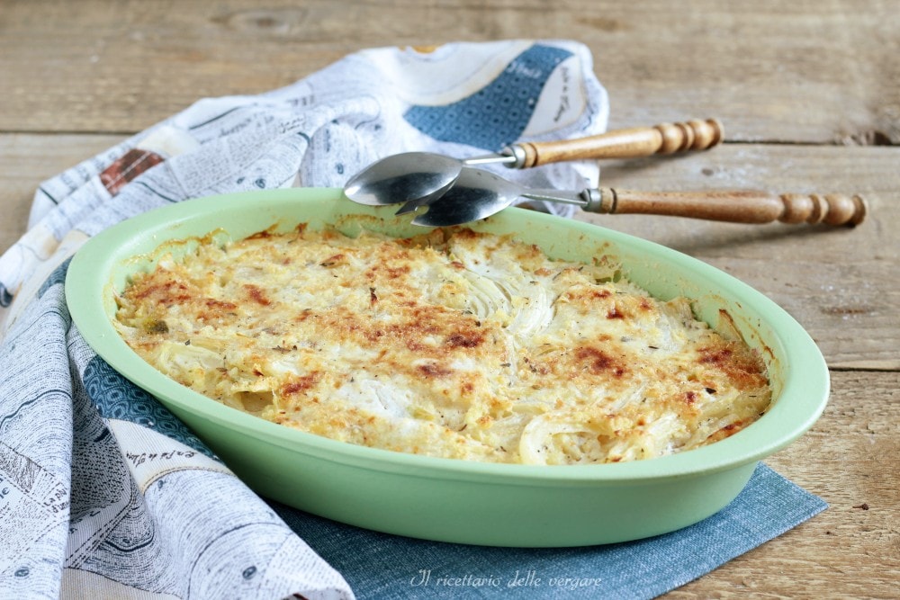 Fennel Crumble Gratin with Milk