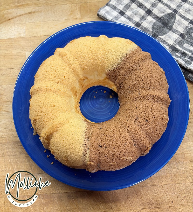 two-tone egg white bundt cake