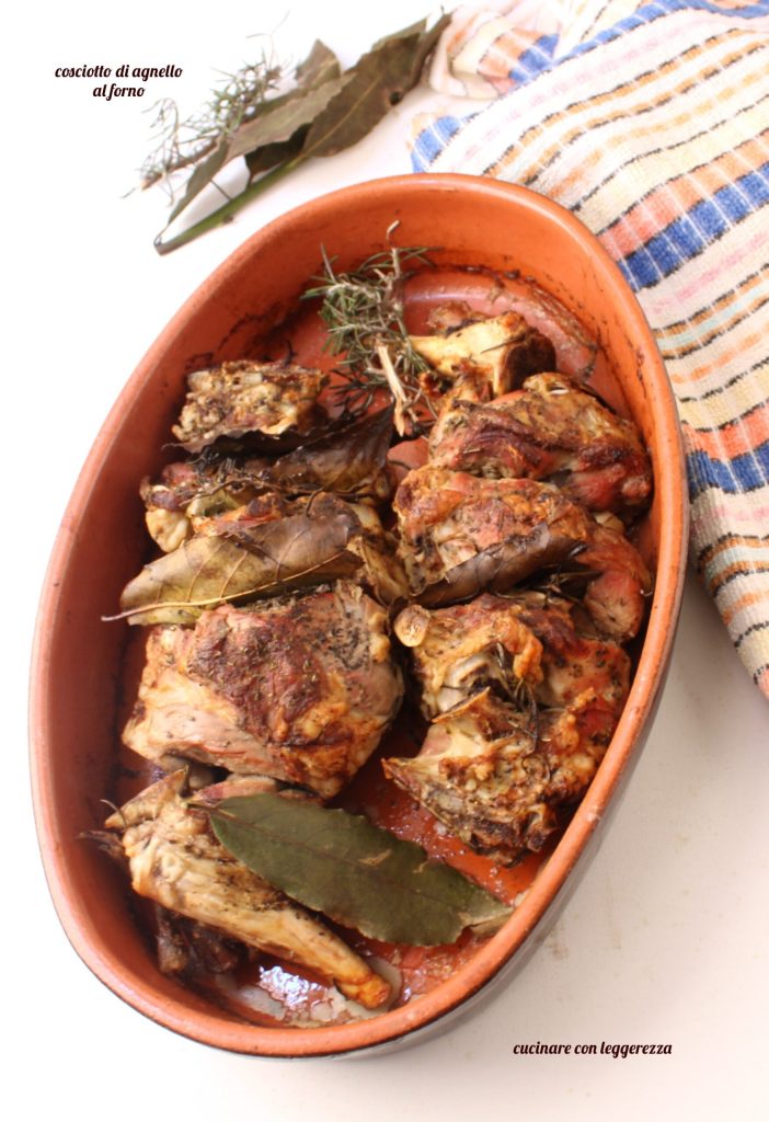 oven-baked leg of lamb