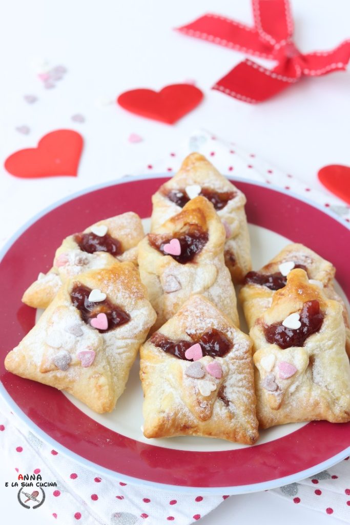 Puff Pastry Letters Filled for Valentine's Day