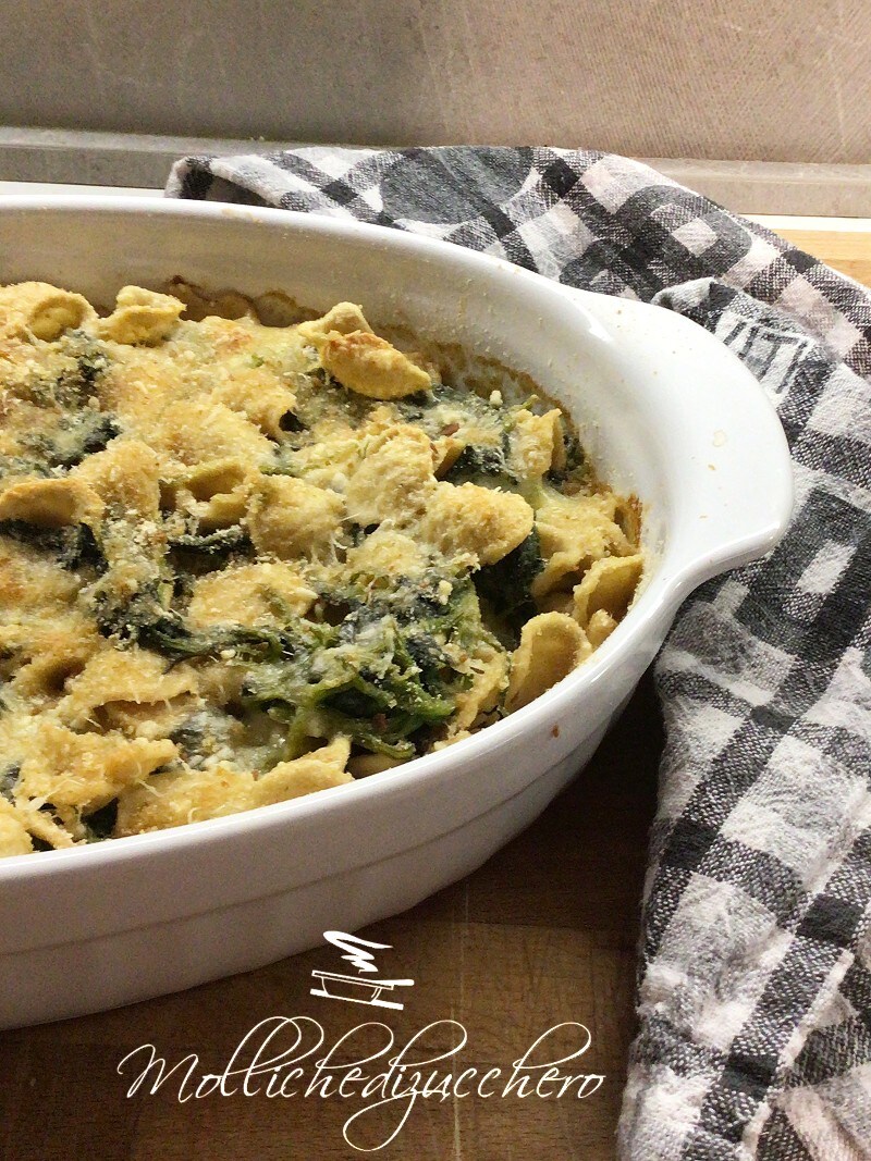 Baked Orecchiette with Turnip Greens